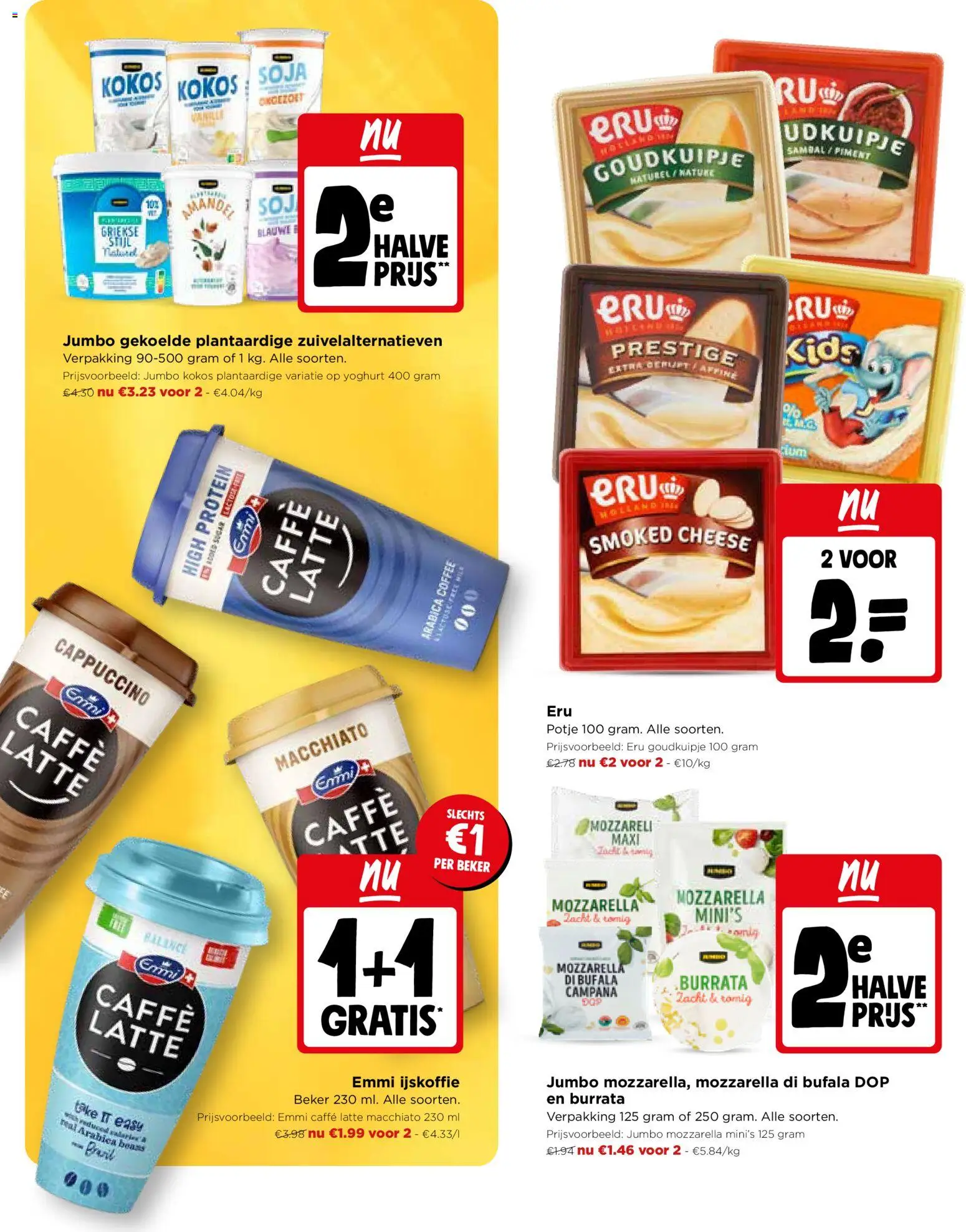 {H1} | Pagina: 6 | Producten: Mozzarella, Cappuccino, Ijskoffie, Yoghurt
