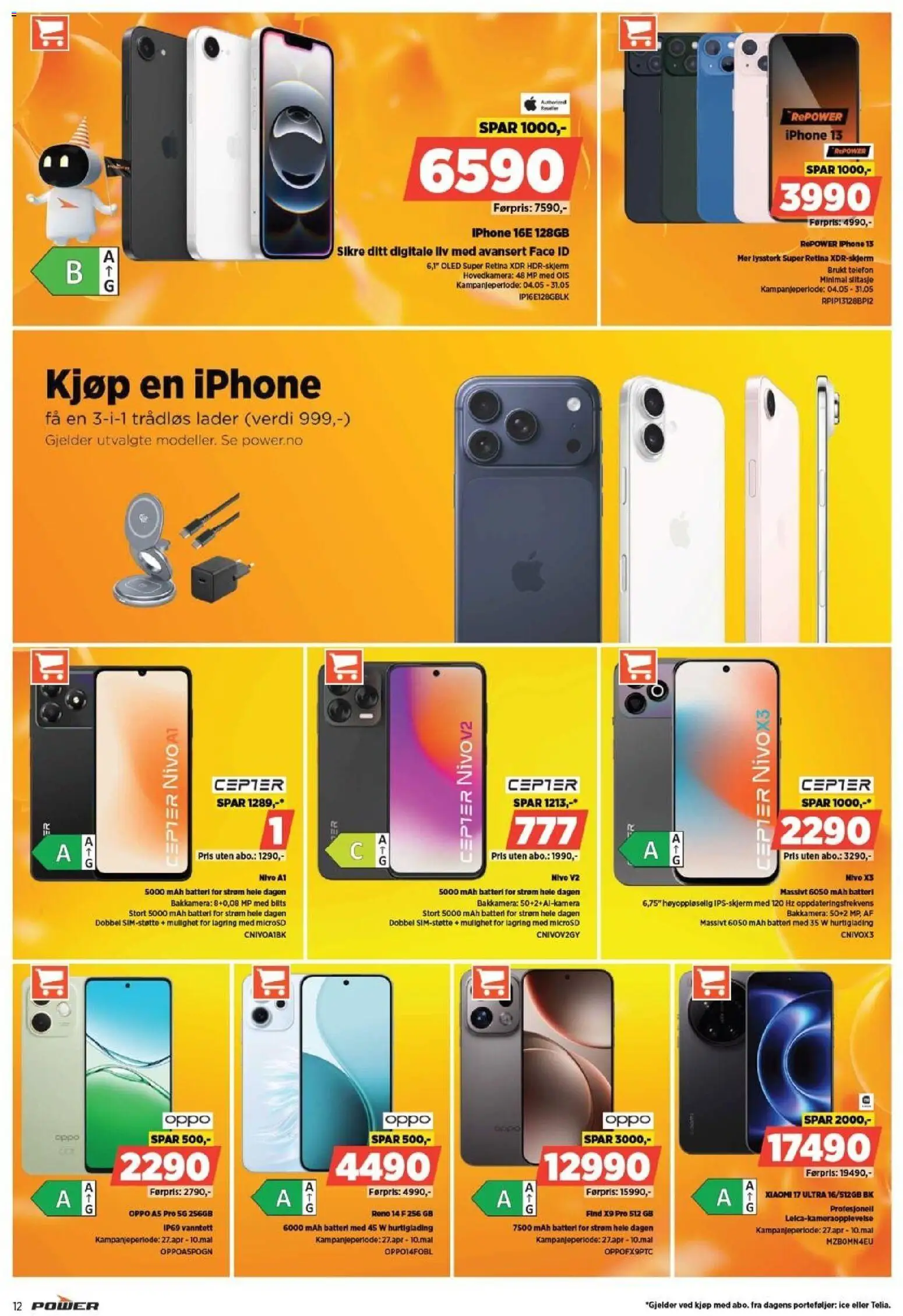 {H1} | Side: 12 | Produkter: Telefon, Batteri