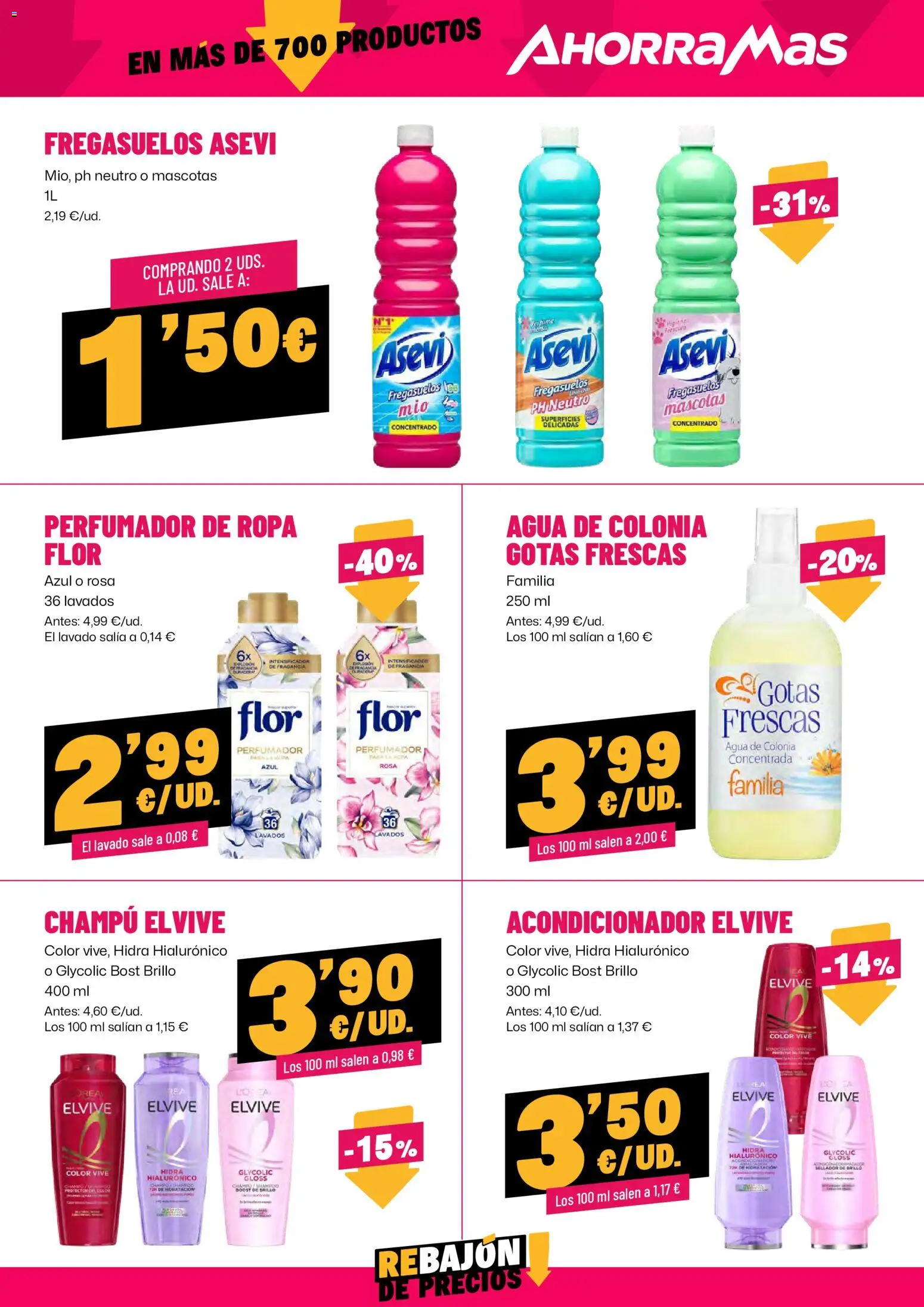 AhorraMas folleto │ válido desde el 12.03.2026 | Página: 15 | Productos: Fragancia, Agua de colonia, Acondicionador, Ropa