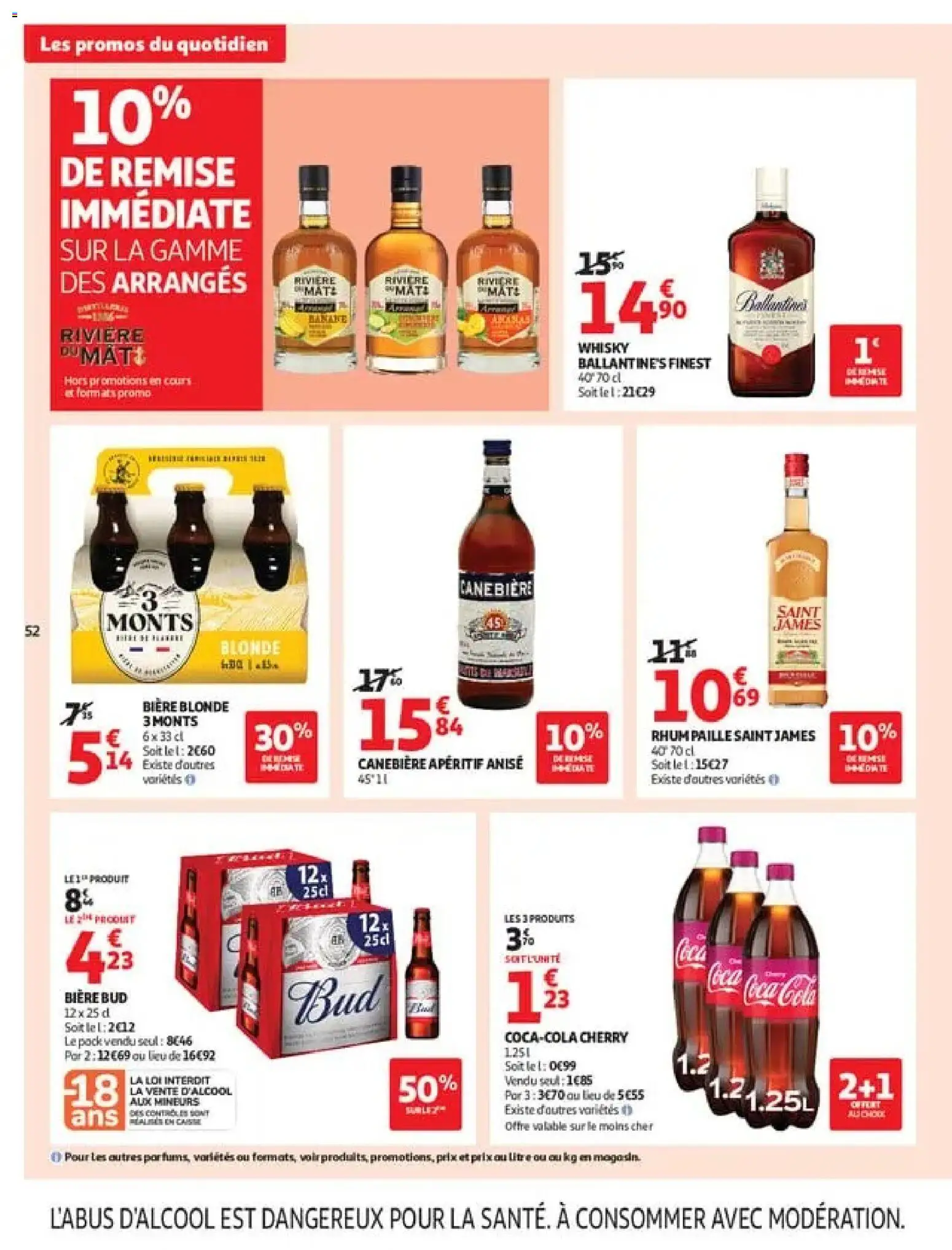 {H1} | Pagina: 52 | Producten: Coca Cola, Whisky, La, Ballantine’s