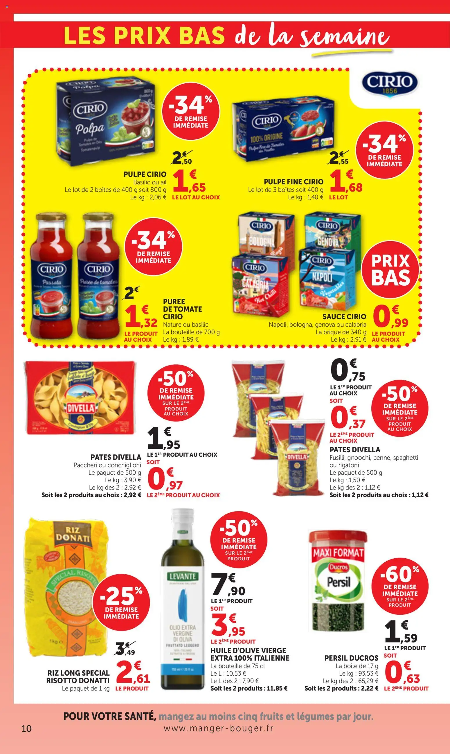 {H1} | Page: 10 | Produits: Huile d'olive vierge, Ail, Huile, Riz
