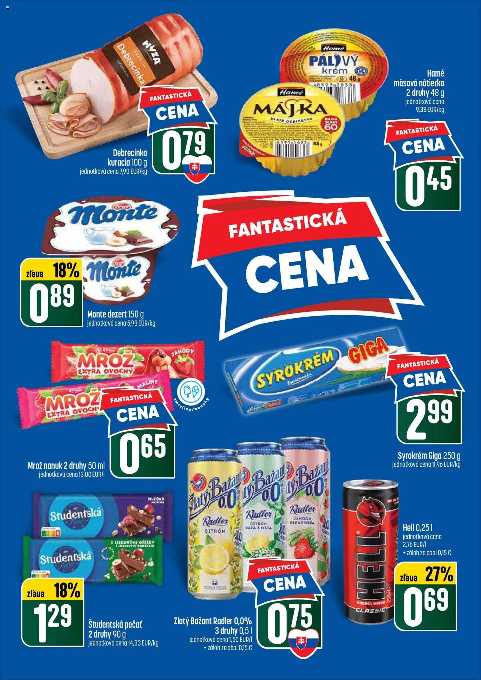 Nové COOP Jednota akcie – leták je platný od 07.05.2026 | Strana: 3 | Produkty: Rebarbora, Zmrzlina, Jahody, Krém