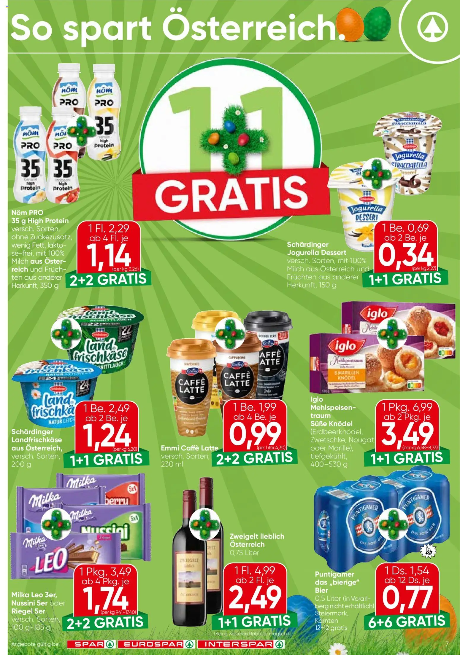Spar Flugblatt - Salzburg gültig ab 19.03.2026 | Seite: 7 | Produkte: Milch