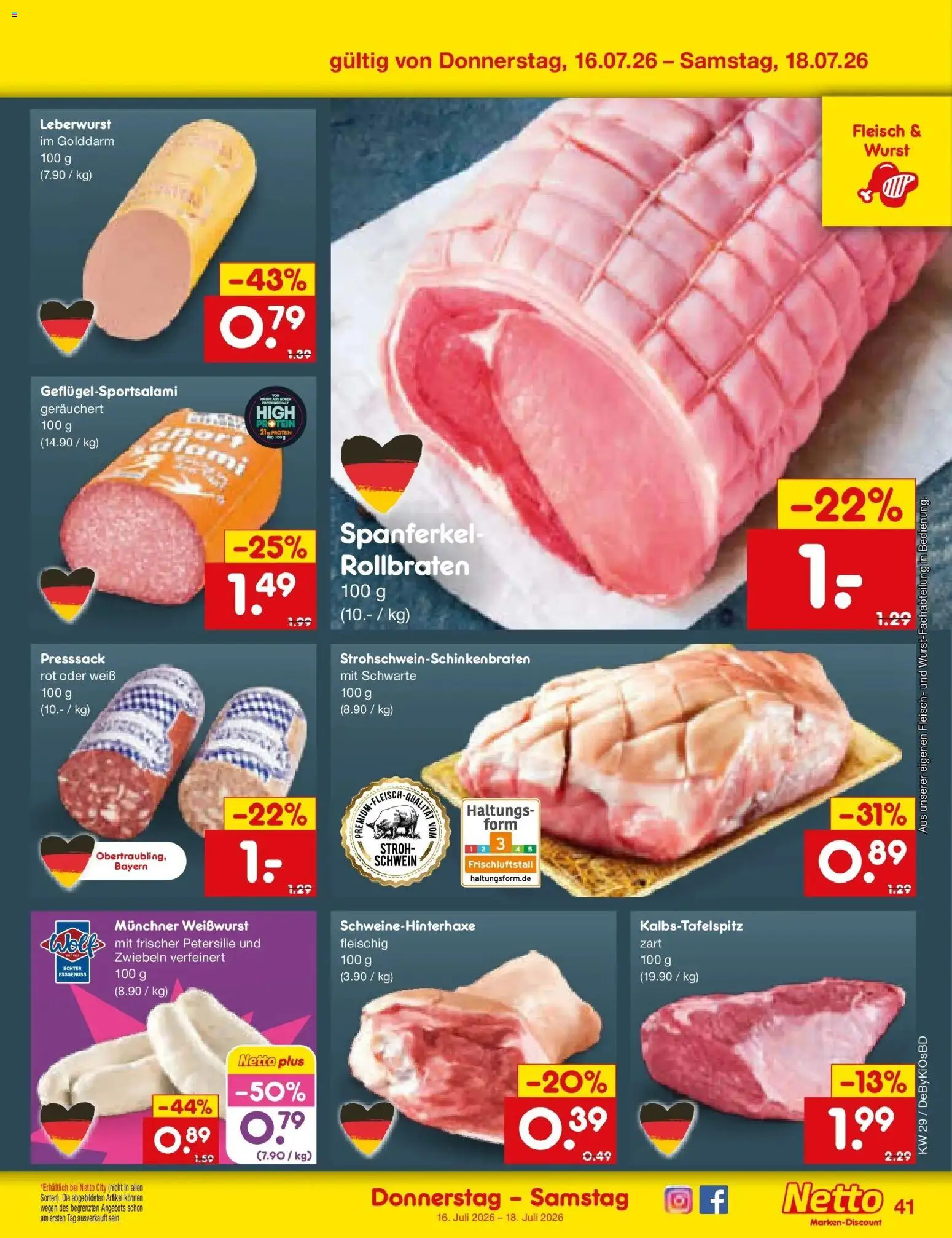 Netto Marken-Discount Prospekt Buttenwiesen – gültig ab 13.07.2026 | Seite: 59 | Produkte: Weißwurst, Zwiebeln, Wurst, Petersilie