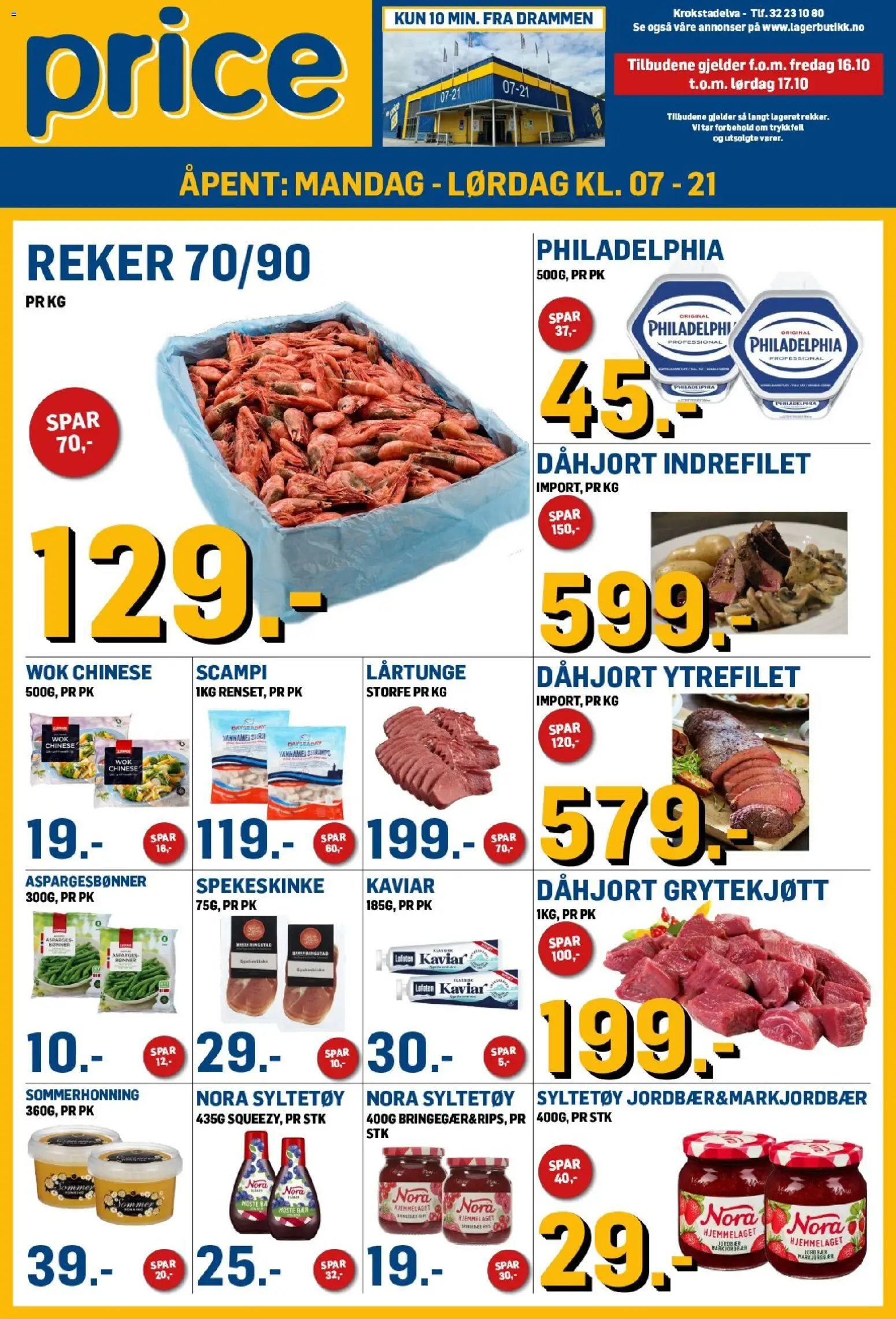 {H1} | Side: 1 | Produkter: Jordbær, Indrefilet, Reker, Scampi