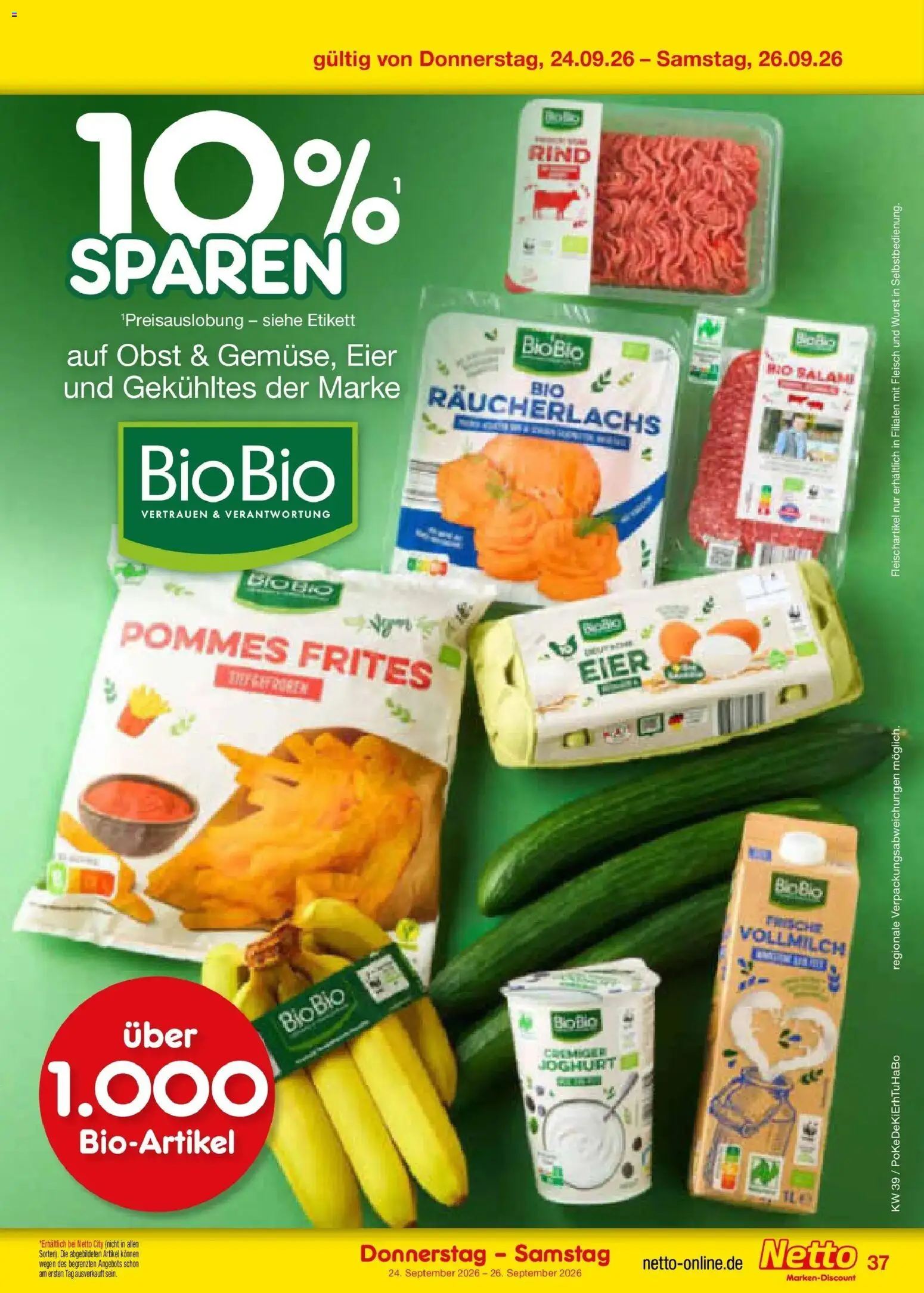 Netto Marken-Discount Prospekt Stuttgart – gültig ab 21.09.2026 | Seite: 53 | Produkte: Eier, Pommes, Obst, Wurst