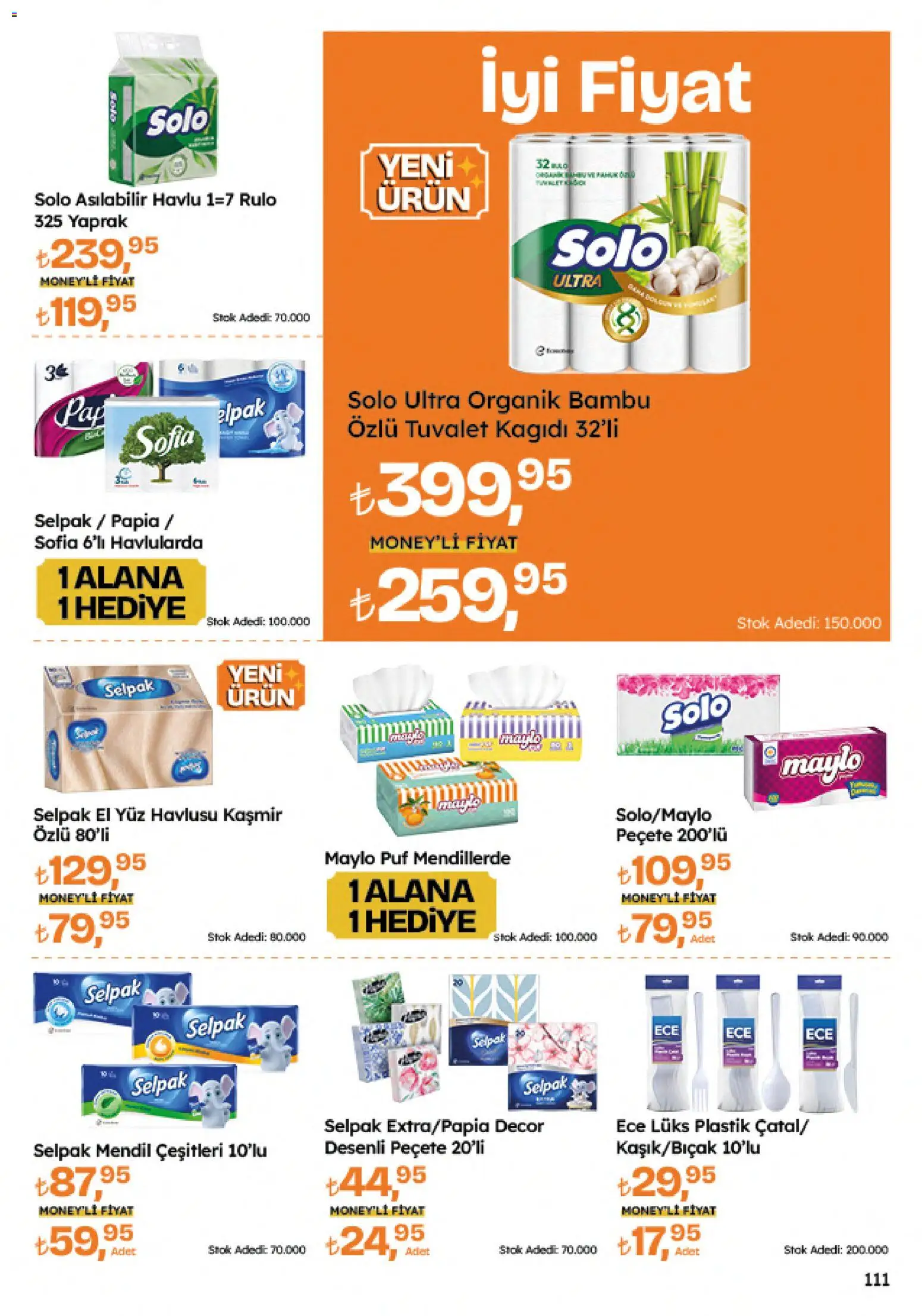 Migros Katalog - Migroskop - 04.06.2026 tarihinden itibaren geçerlidir | Sayfa: 111 | Ürünler: Tuvalet, Mendil, Tuvalet kağıdı, Yüz havlusu