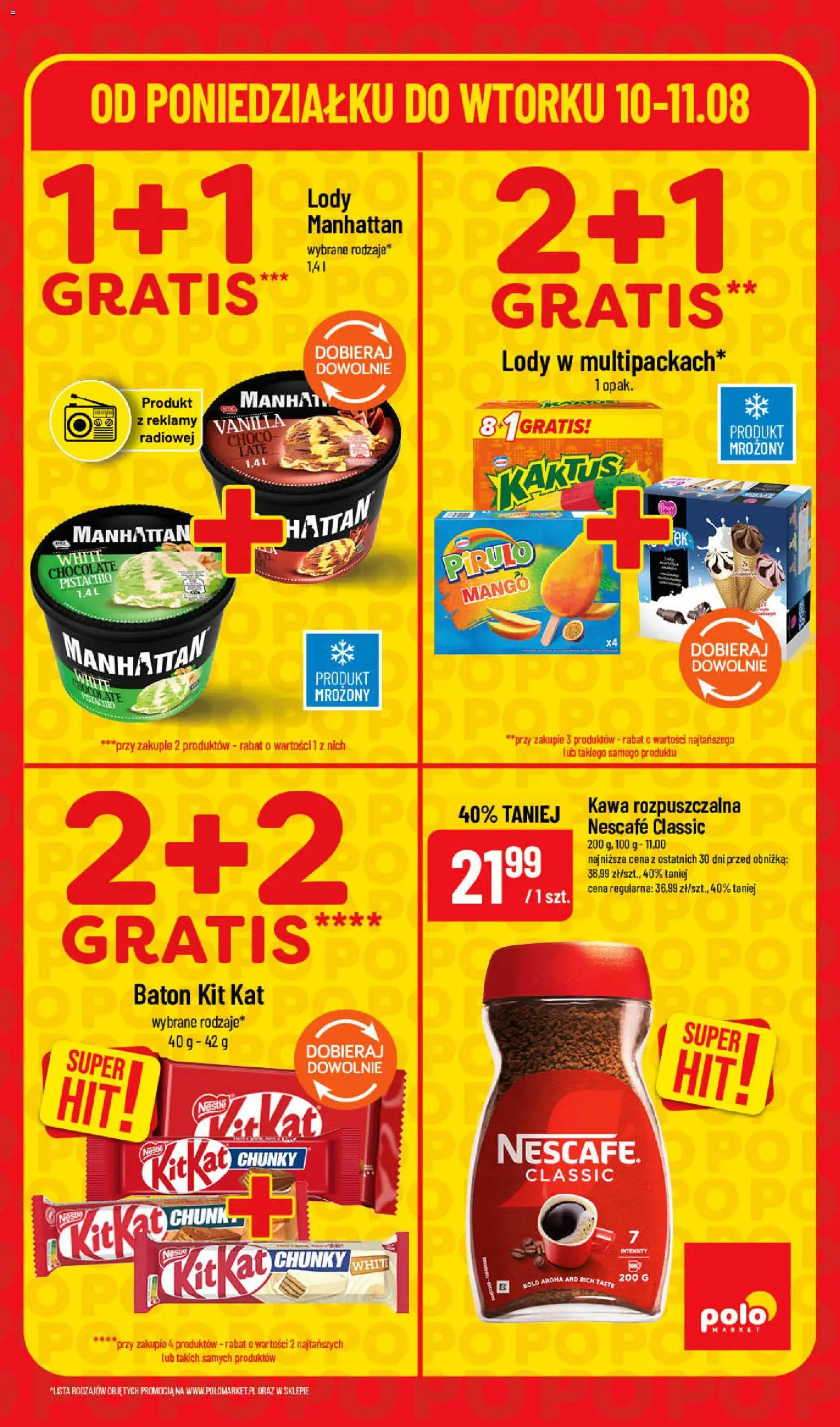 POLOmarket gazetka - Super Hity od 10.08.2026 | Strona: 5 | Produkty: Mango, Nescafe, Baton, Lody