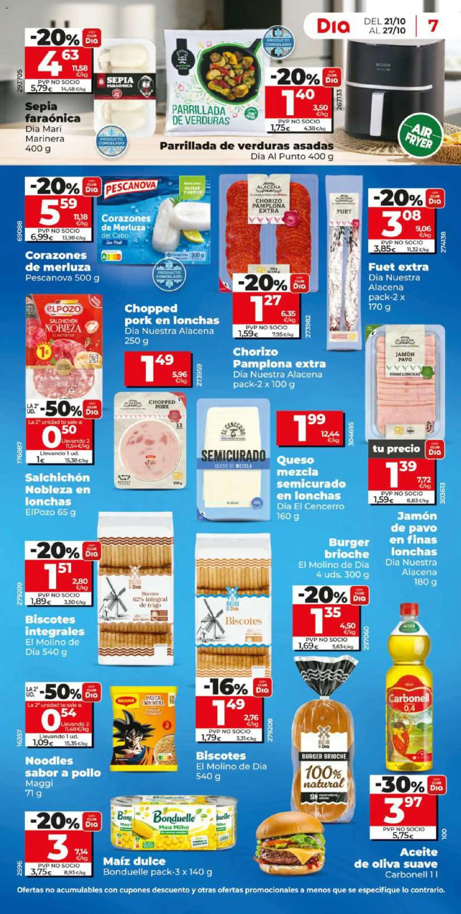 Dia - folleto │ válido desde el 21/10/2026 | Página: 7 | Productos: Dulce, Verduras, Jamón, Brioche