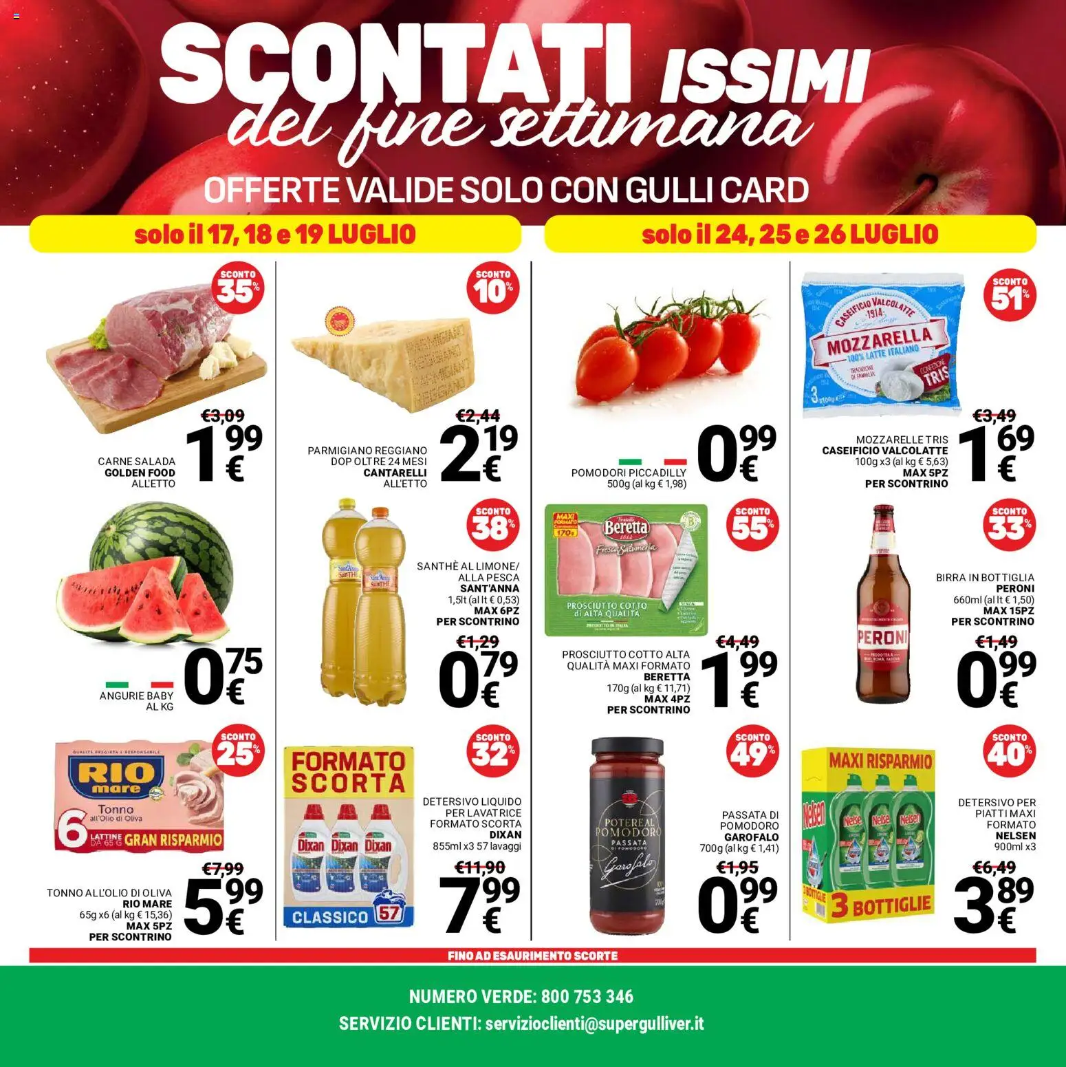 Volantino Gulliver del 17/07/2026 | Pagina: 39 | Prodotti: Latte, Pesca, Tonno, Bottiglia