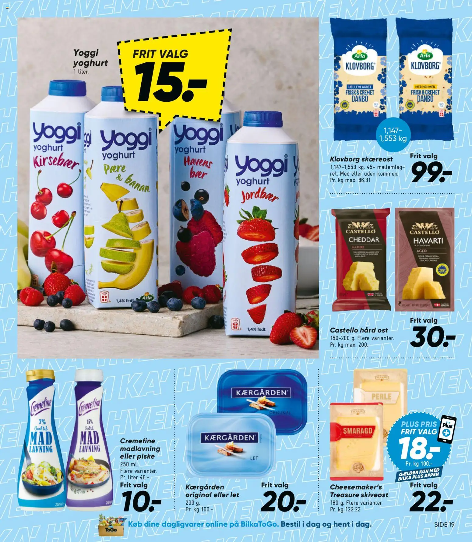 Bilka tilbudsavis – gyldig fra 12.06.2026 | Side: 25 | Produkter: Yoghurt, Cheddar, Jordbær, Skiveost