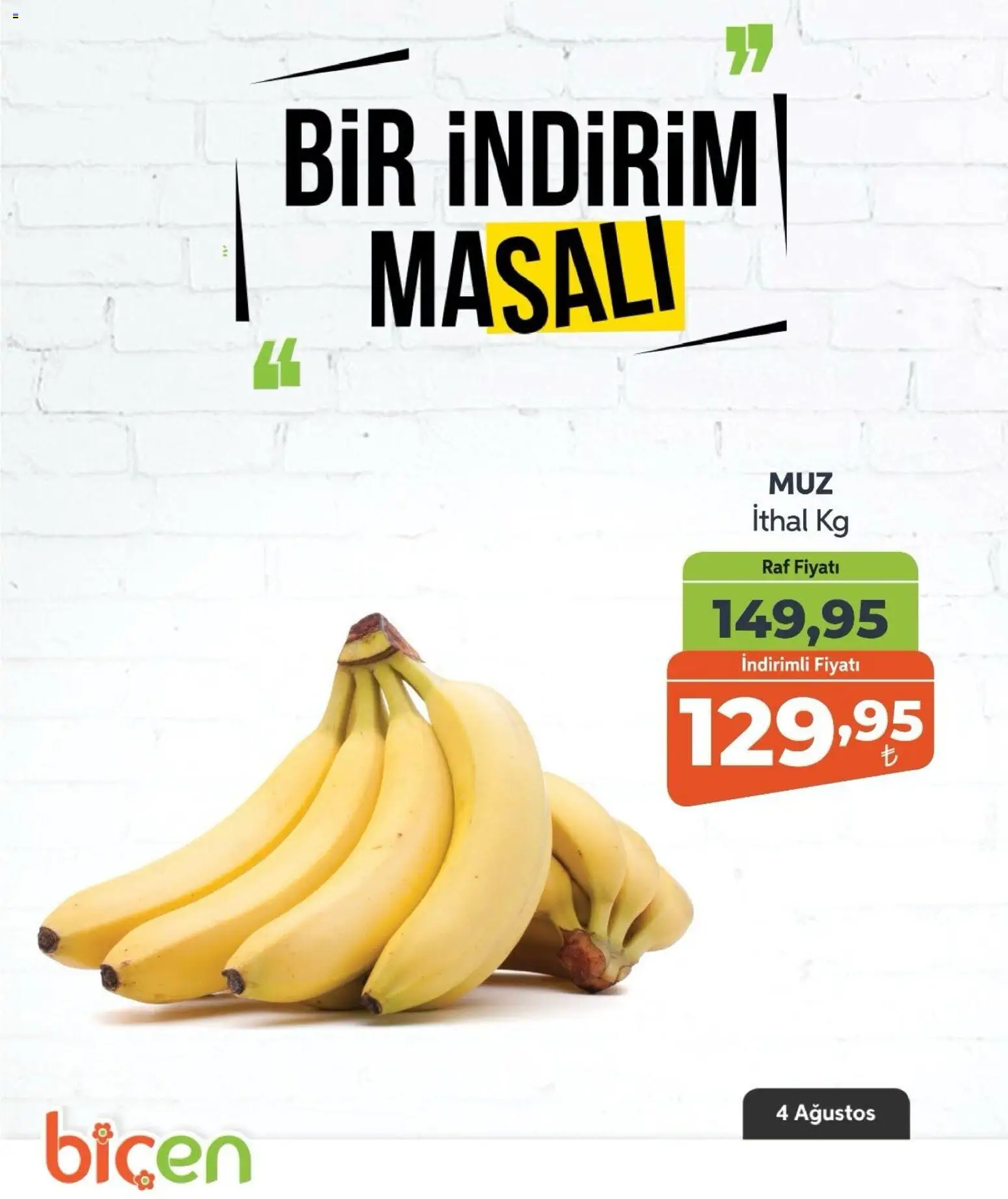 Biçen Market - Bir İndirim MaSalı - meyve - 04 Ağustos 2026 tarihinden itibaren geçerlidir | Sayfa: 11