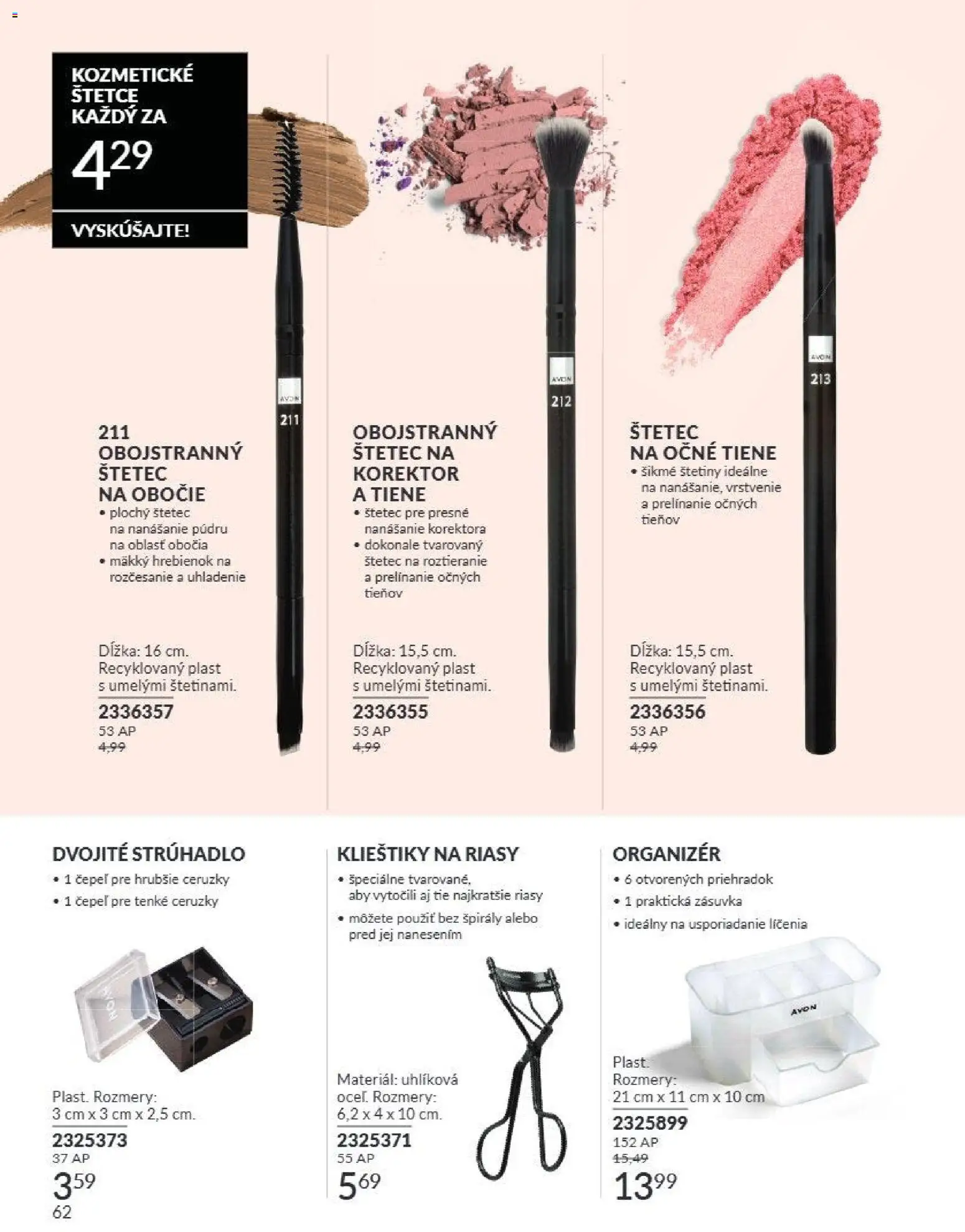 Nové Avon akcie – leták je platný od 01.08.2026 | Strana: 62 | Produkty: Organizér, Zásuvka, Korektor