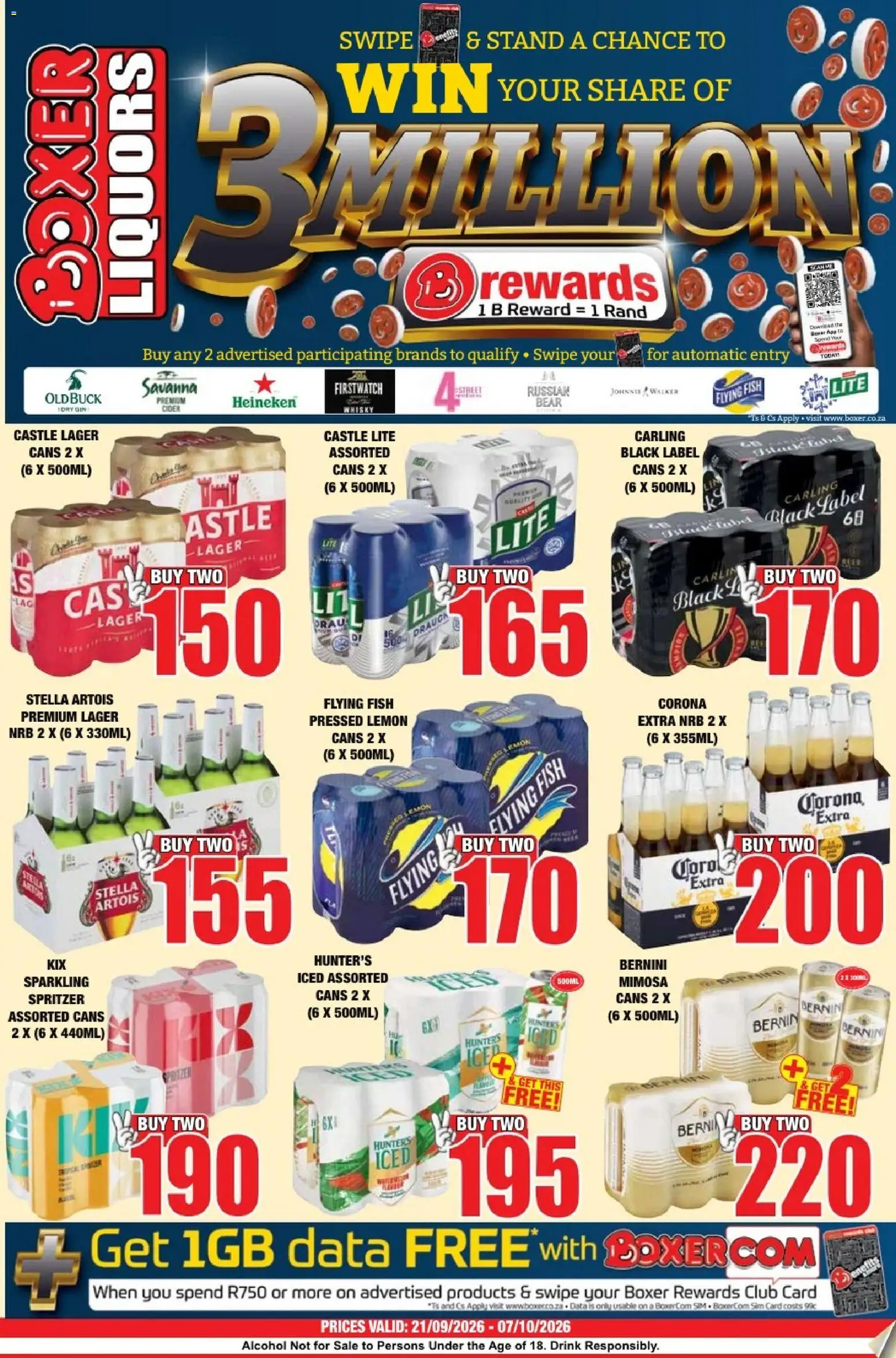 New Boxer catalogue – valid from 21/09/2026 | Page: 1 | Products: Case, Alcohol, Heineken, Cider