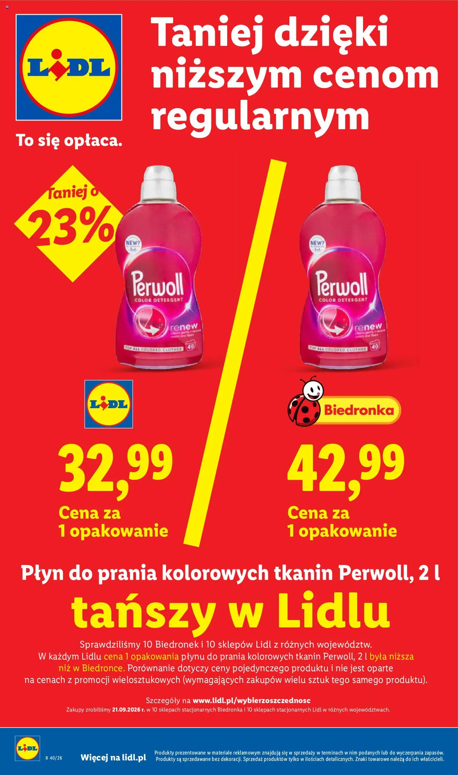 Lidl Polsko leták od 01.10.2026 | Strana: 26 | Produkty: Perwoll