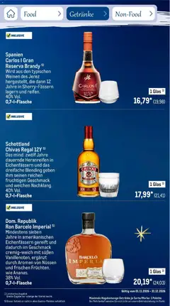 Metro Saisonkatalog Festtage voller Genuss ab 01.11.2026 gültig | Seite: 97 | Produkte: Osborne, Regal, Ananas