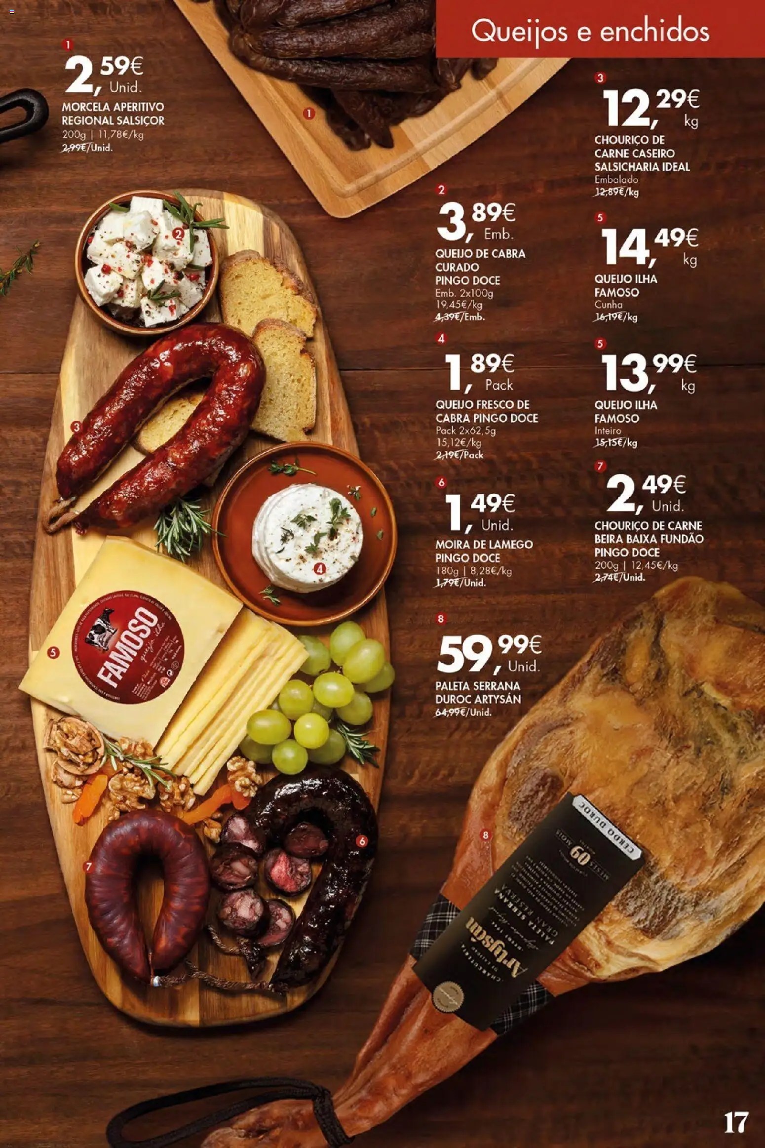 Pingo Doce Vinhos de Setúbal Açores │ válido de 07.05.2026 | Página: 17 | Produtos: Queijo, Chouriço, Carne