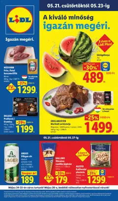 Lidl akciós újság - amely érvényes a következő dátumtól: 21.05.2026