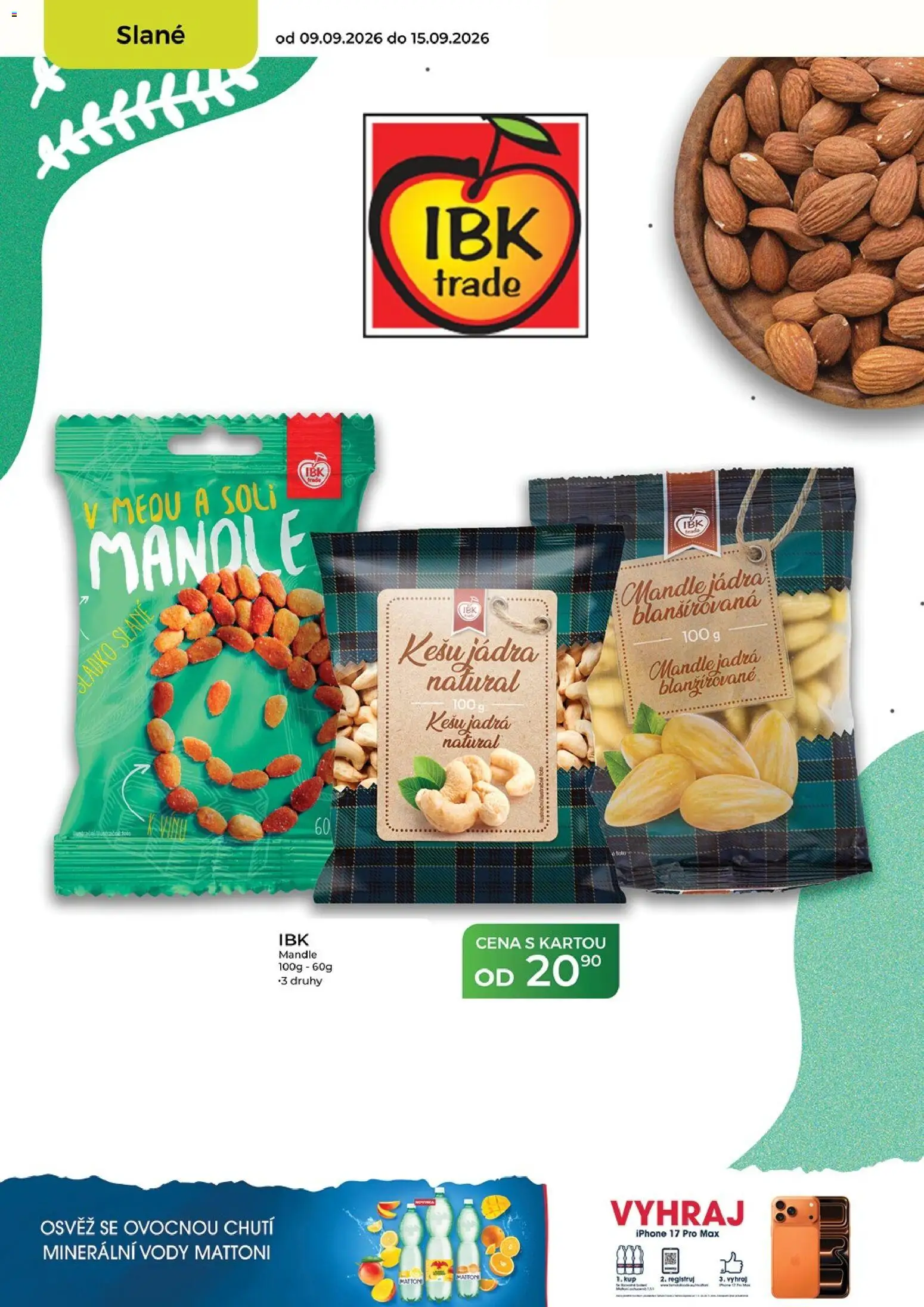 Tamda Foods leták od 09.09.2026 | Strana: 38 | Produkty: Kešu, Mattoni, Iphone, Mandle