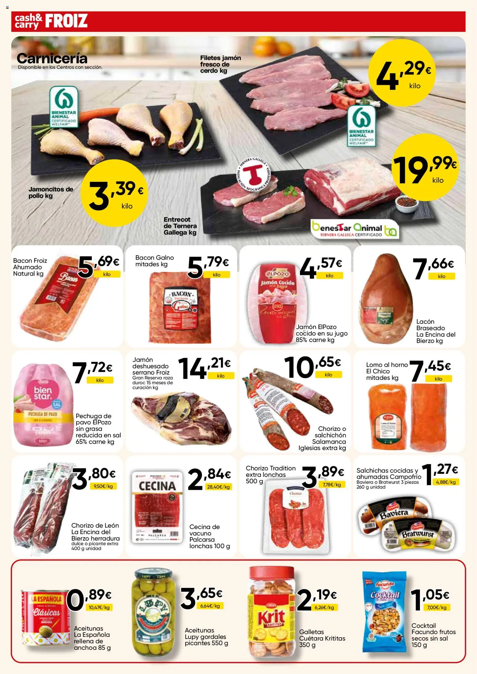 Froiz - Folleto Cash │ válido desde el 03.06.2026 | Página: 10 | Productos: Jamón cocido, Jugo, Cerdo, Galletas