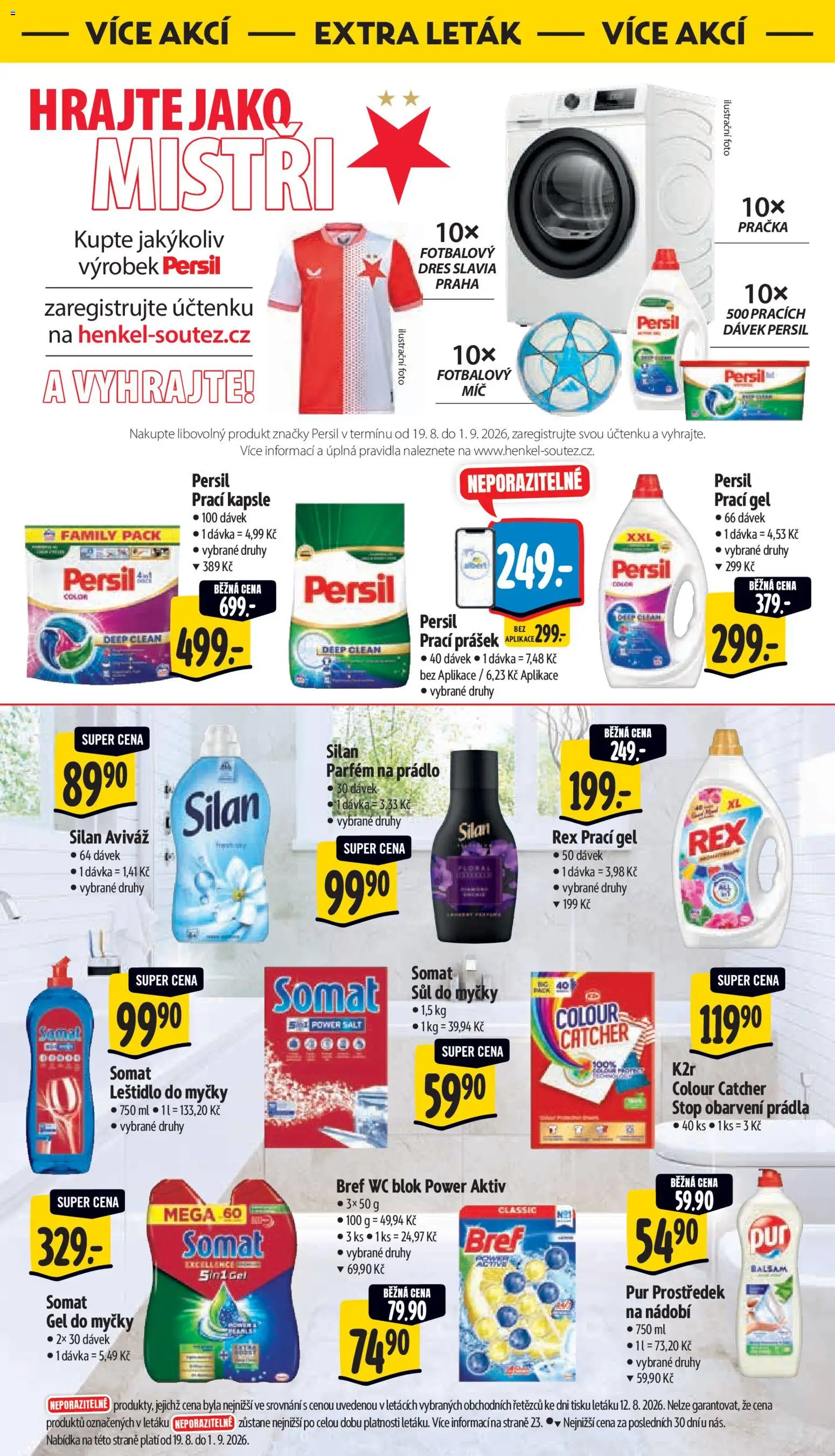 Albert leták - Hypermarket - Strakonice od 19.08.2026 | Strana: 54 | Produkty: Nádobí, Prací Prášek, Wc, Gel do myčky
