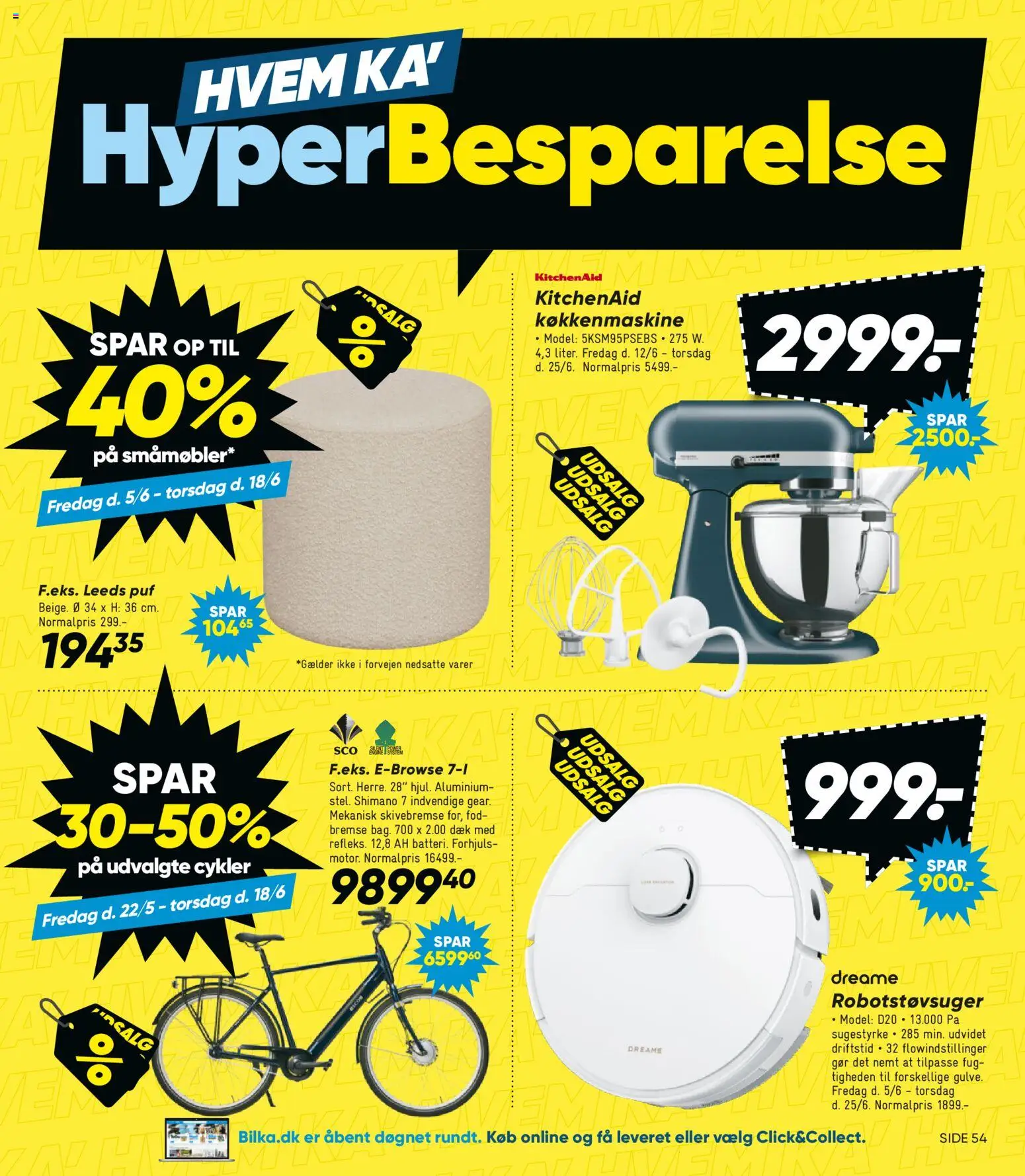 Bilka tilbudsavis – gyldig fra 12.06.2026 | Side: 3 | Produkter: Robotstøvsuger, Puf