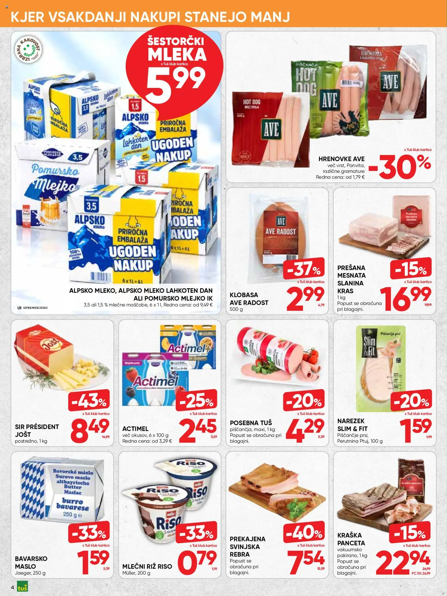 Novi Tuš katalog ponudbe – veljaven od 07.10.2026 | Stran: 4