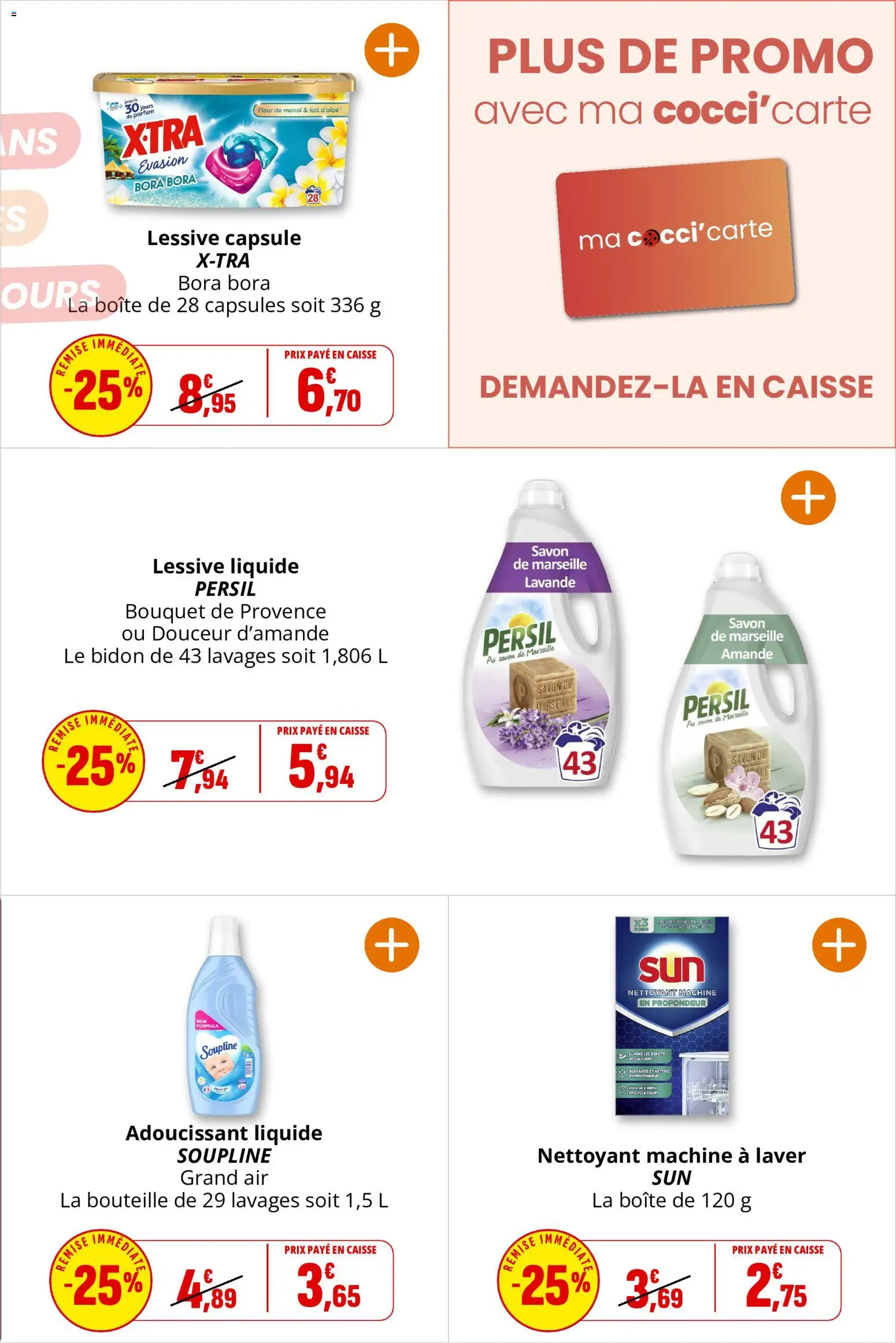 {H1} | Page: 42 | Produits: Savon de marseille, Persil, Soupline, Lait