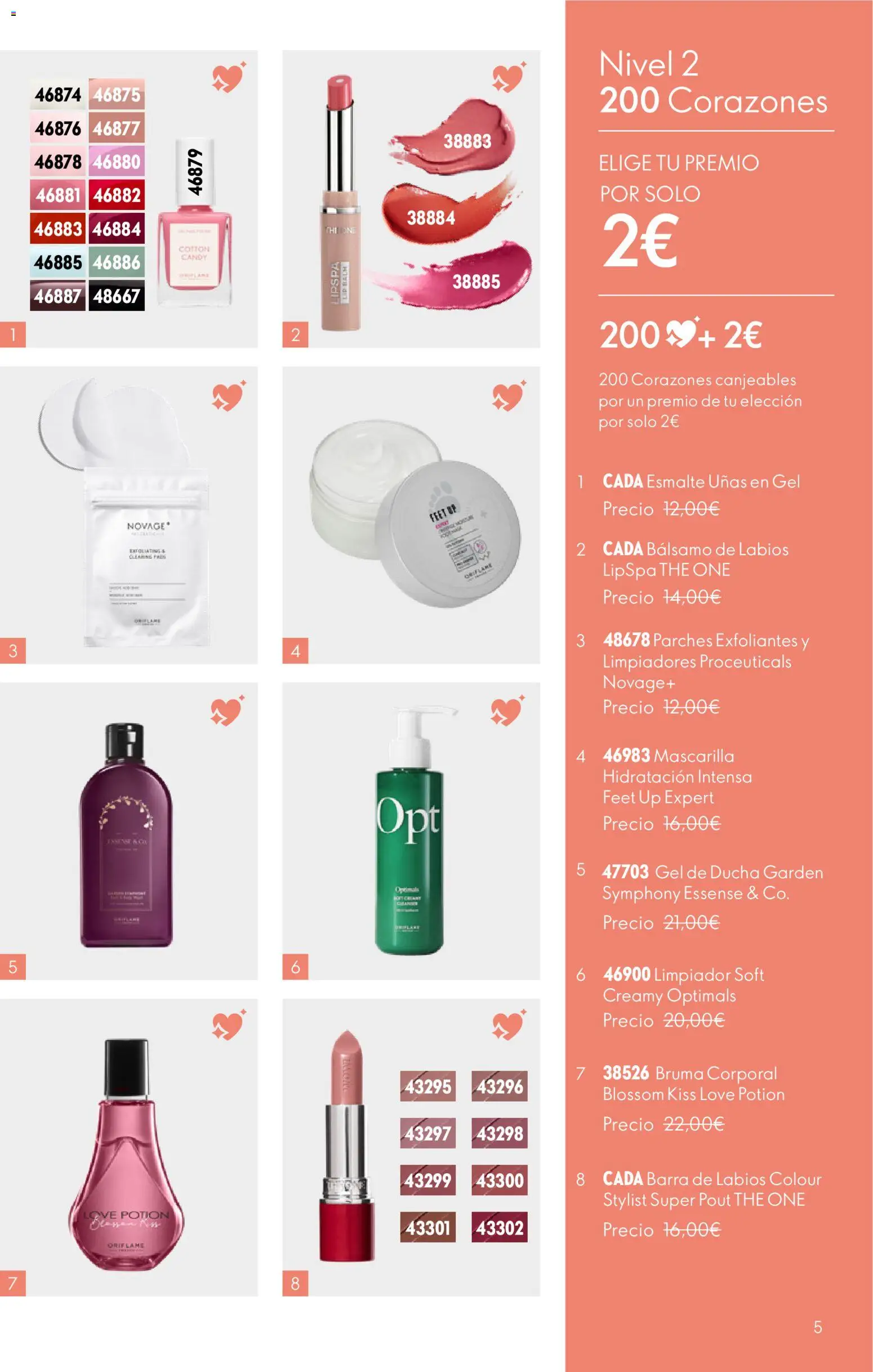 Oriflame Catálogo Beauty Rewards │ válido desde el 08.06.2026 | Página: 5 | Productos: Gel de ducha, Barra de labios, Ducha