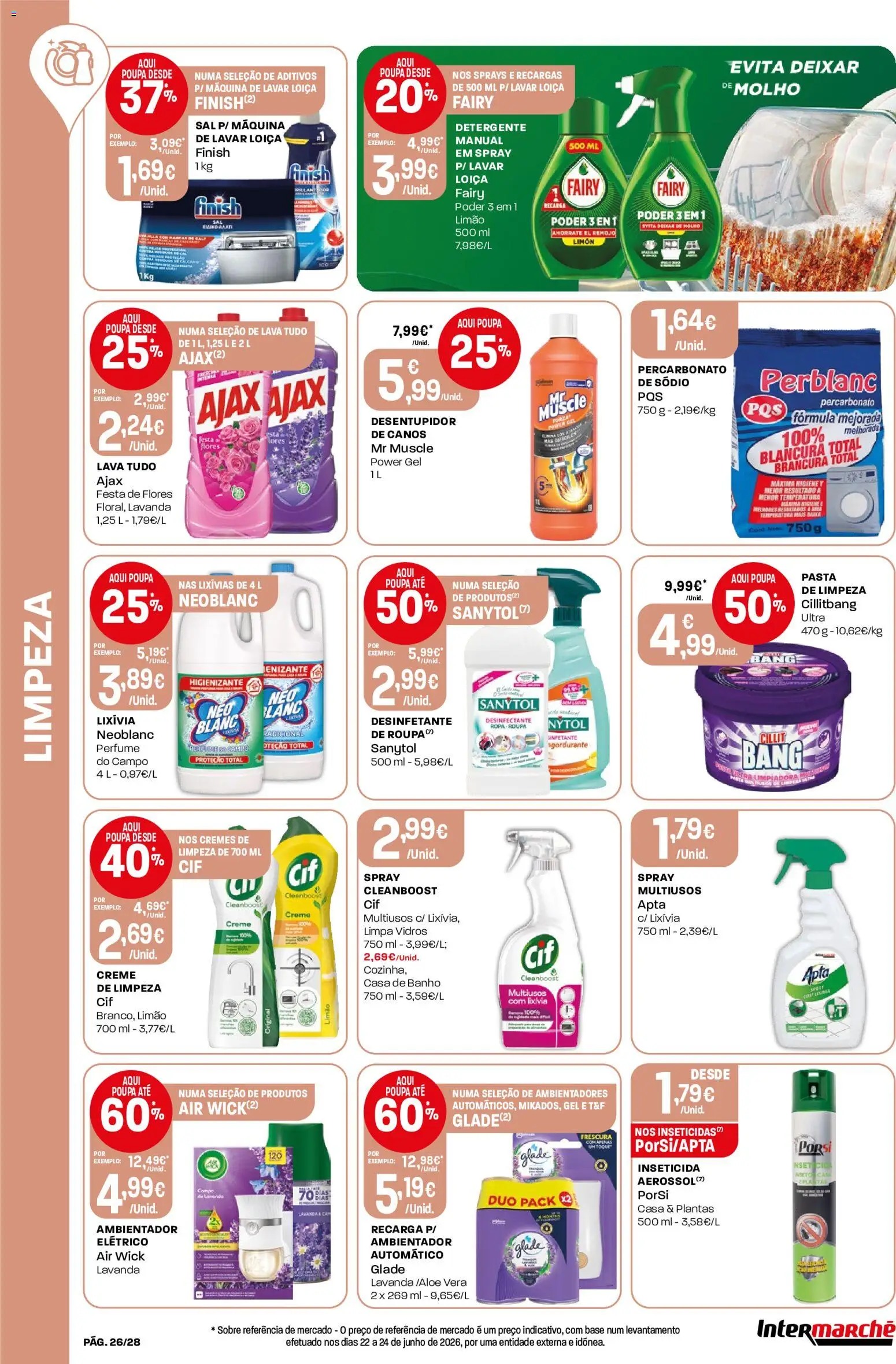 Intermarché Folheto Contact │ válido de 23/07/2026 | Página: 26 | Produtos: Perfume, Detergente, Casa de banho, Creme