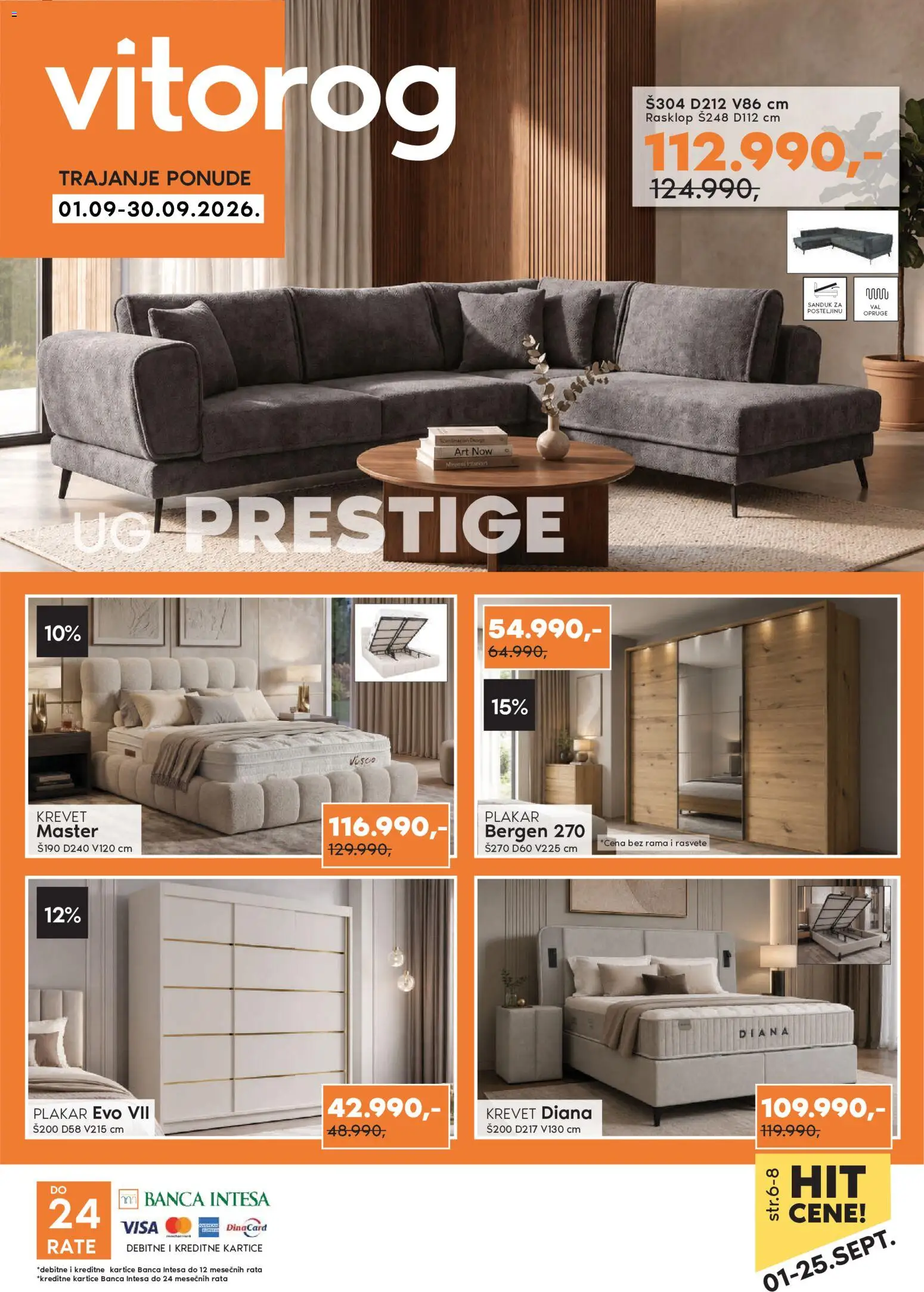 Vitorog katalog - važi od 01.09.2026 | Strana: 1 | Proizvode: Krevet