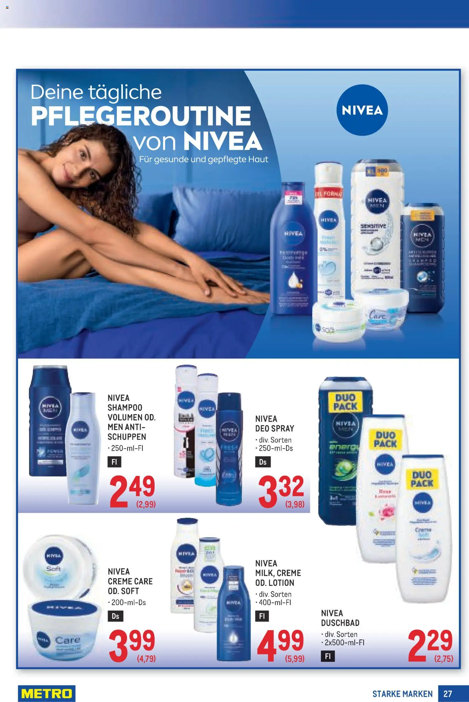 Metro angebote Starke Marken gültig ab 01.10.2026 | Seite: 27 | Produkte: Shampoo, Creme