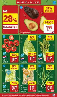 DAYLICIOUS Nasi-bami-groenten, DAYLICIOUS Nasi-bami-groenten - Voorbeeld van een folder van Aldi, geldig van 05-10-2026 | Pagina: 5 | Producten: Avocado, Spitskool, IJsbergsla, Groenten