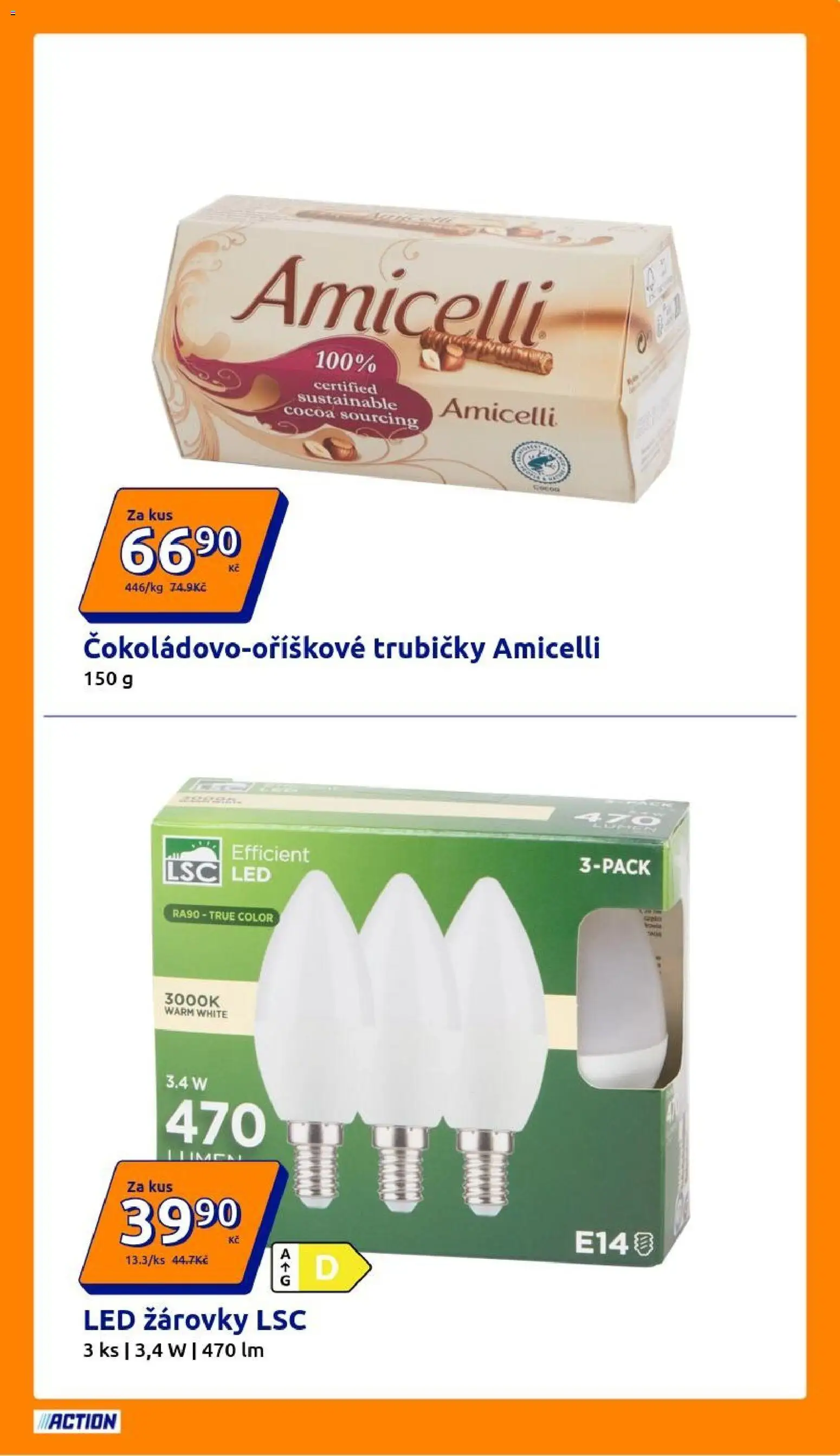 Action leták od 28.10.2026 | Strana: 33 | Produkty: LED žárovky, Trubičky, Žárovky, LED