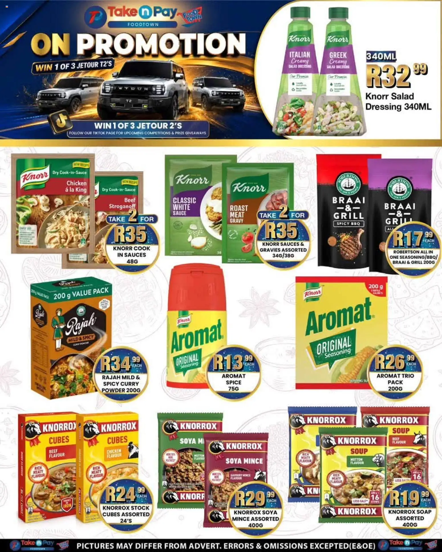 New Take n Pay catalogue – valid from 06/07/2026 | Page: 13 | Products: Salad dressing, Chicken, Seasoning, Aromat