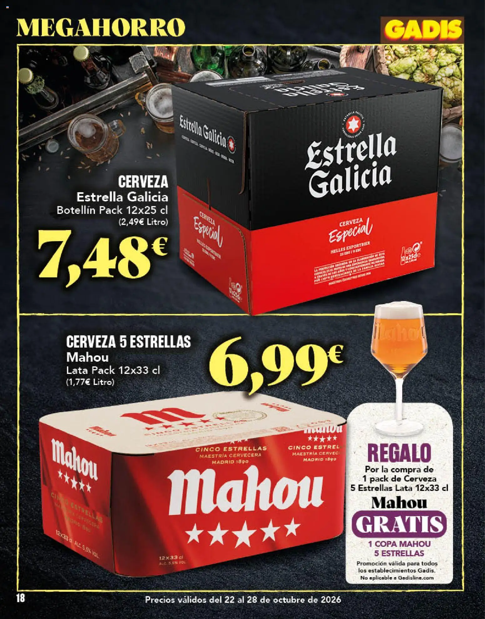 Gadis - folleto │ válido desde el 22/10/2026 | Página: 18 | Productos: Cerveza