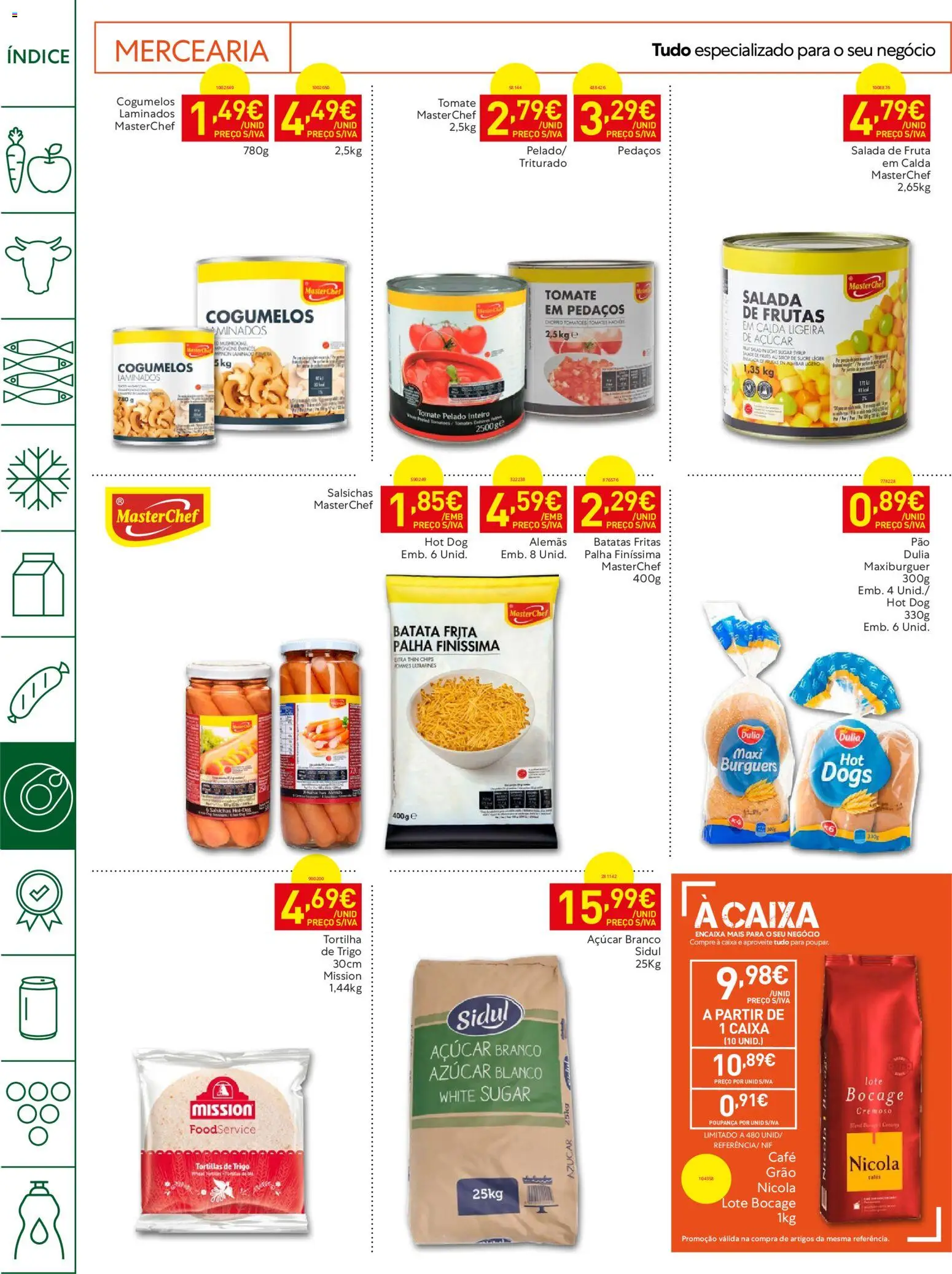 Recheio Horeca │ válido de 14/07/2026 | Página: 16 | Produtos: Batata, Caixa, Café, Salada