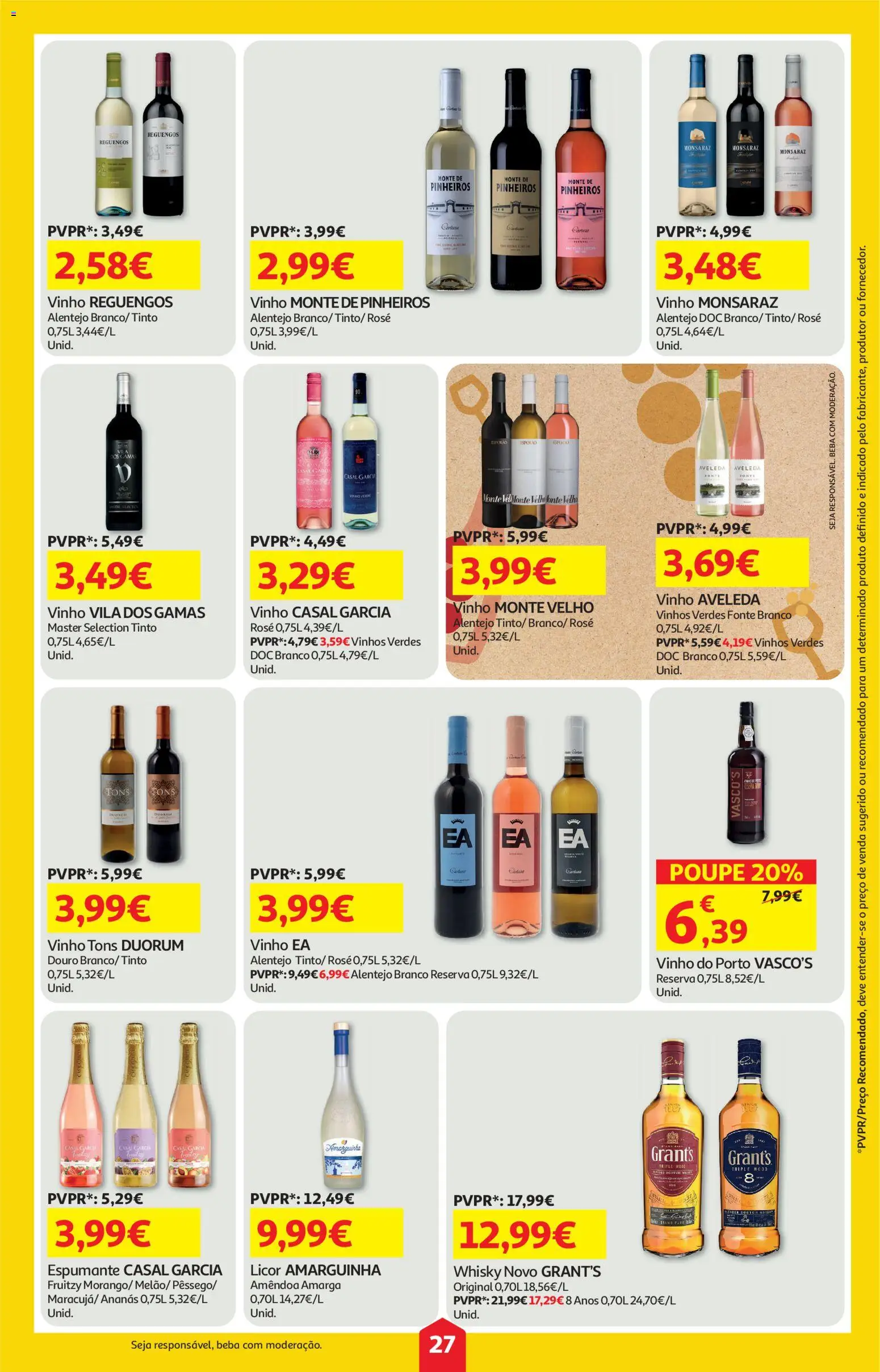 Auchan folheto │ válido de 04.06.2026 | Página: 27 | Produtos: Espumante, Sal, Licor, Vinho
