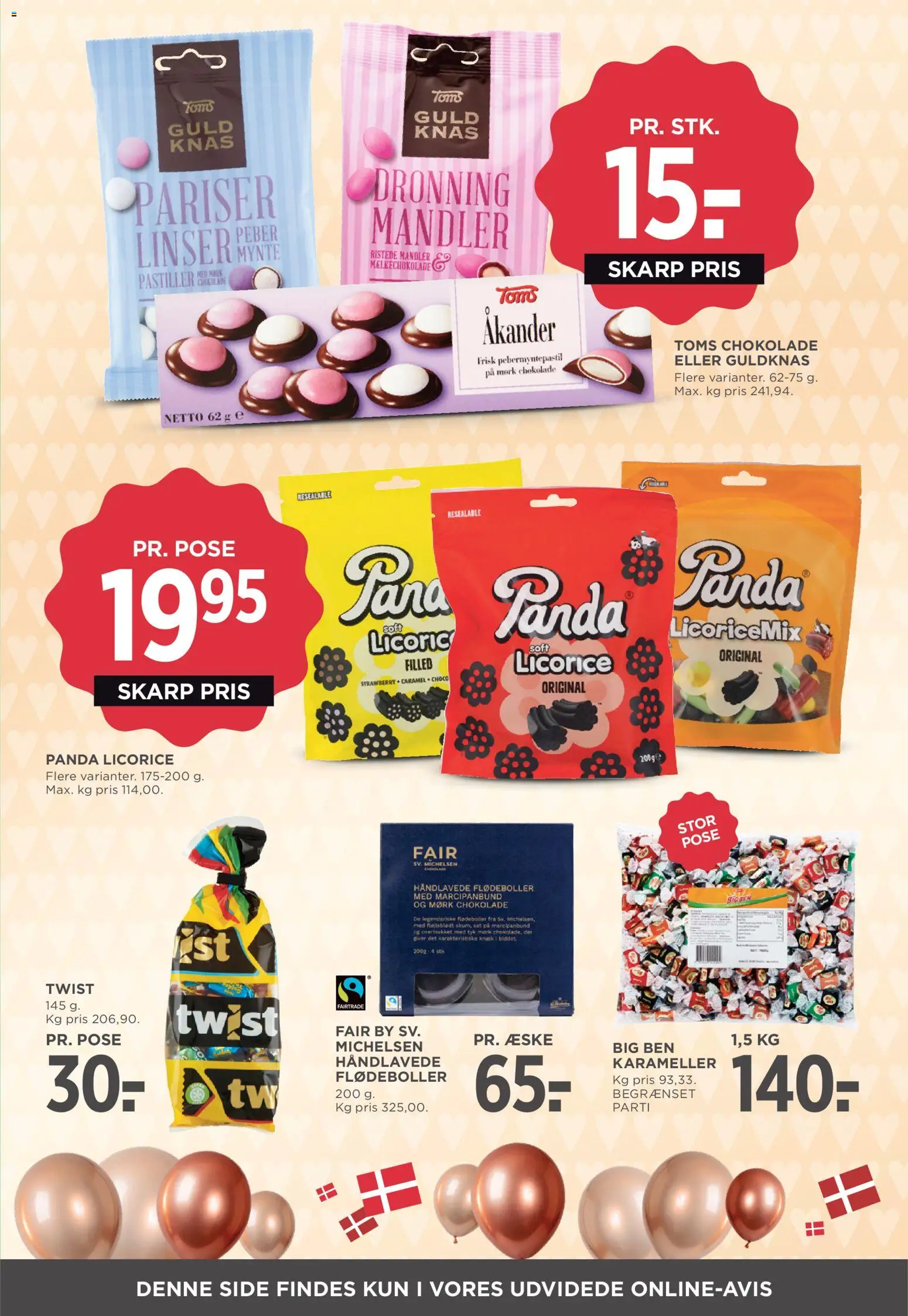 Meny tilbudsavis – gyldig fra 08.05.2026 | Side: 39 | Produkter: Chokolade, Flødeboller, Mandler, Karameller
