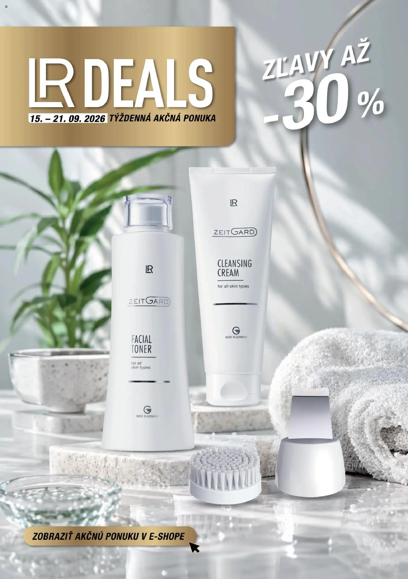 Nové LR akcie – leták je platný od 15.09.2026 | Strana: 1 | Produkty: Toner