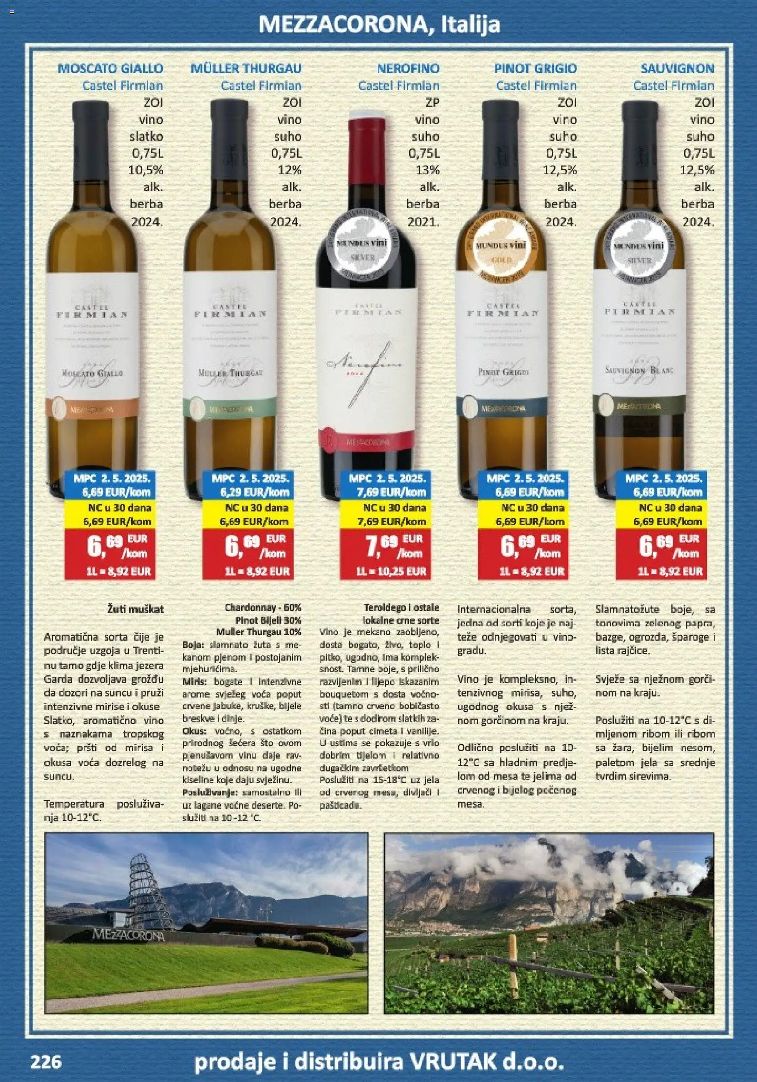 Vrutak katalog | vrijedi od 01.11.2025 | Stranica: 226 | Proizvodi: Šparoge, Vino, Klima, Breskve