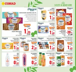 Anteprima del volantino FROLLINI, BISCOTTI CONAD PIACERSI, vari tipi un esempio: frollini con farina integrale quinoa miele e zenzero 300 g valido a partire dal 22.04.2026 | Pagina: 13