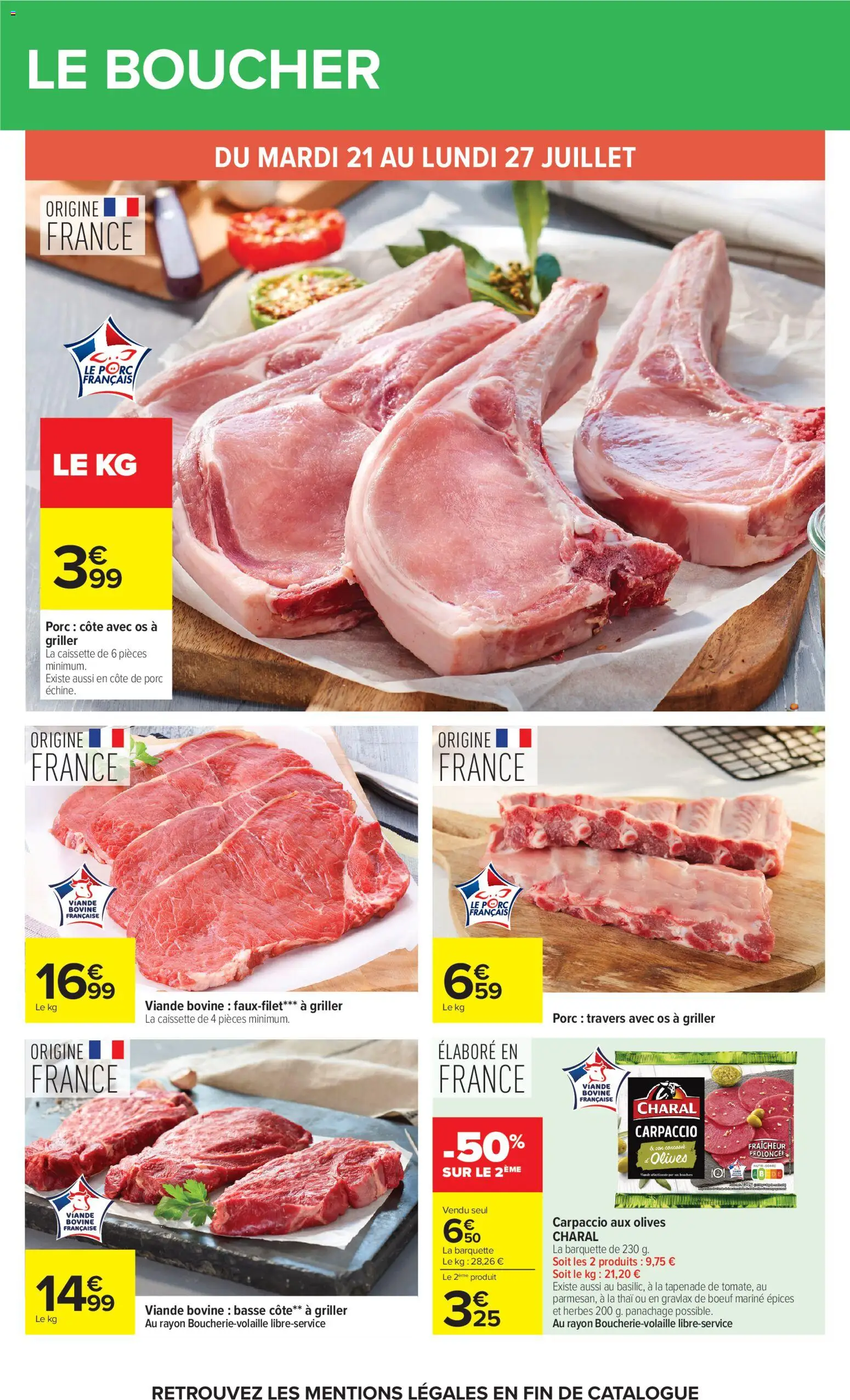 {H1} | Page: 22 | Produits: Olives, Viande, Ribs, Côte de porc