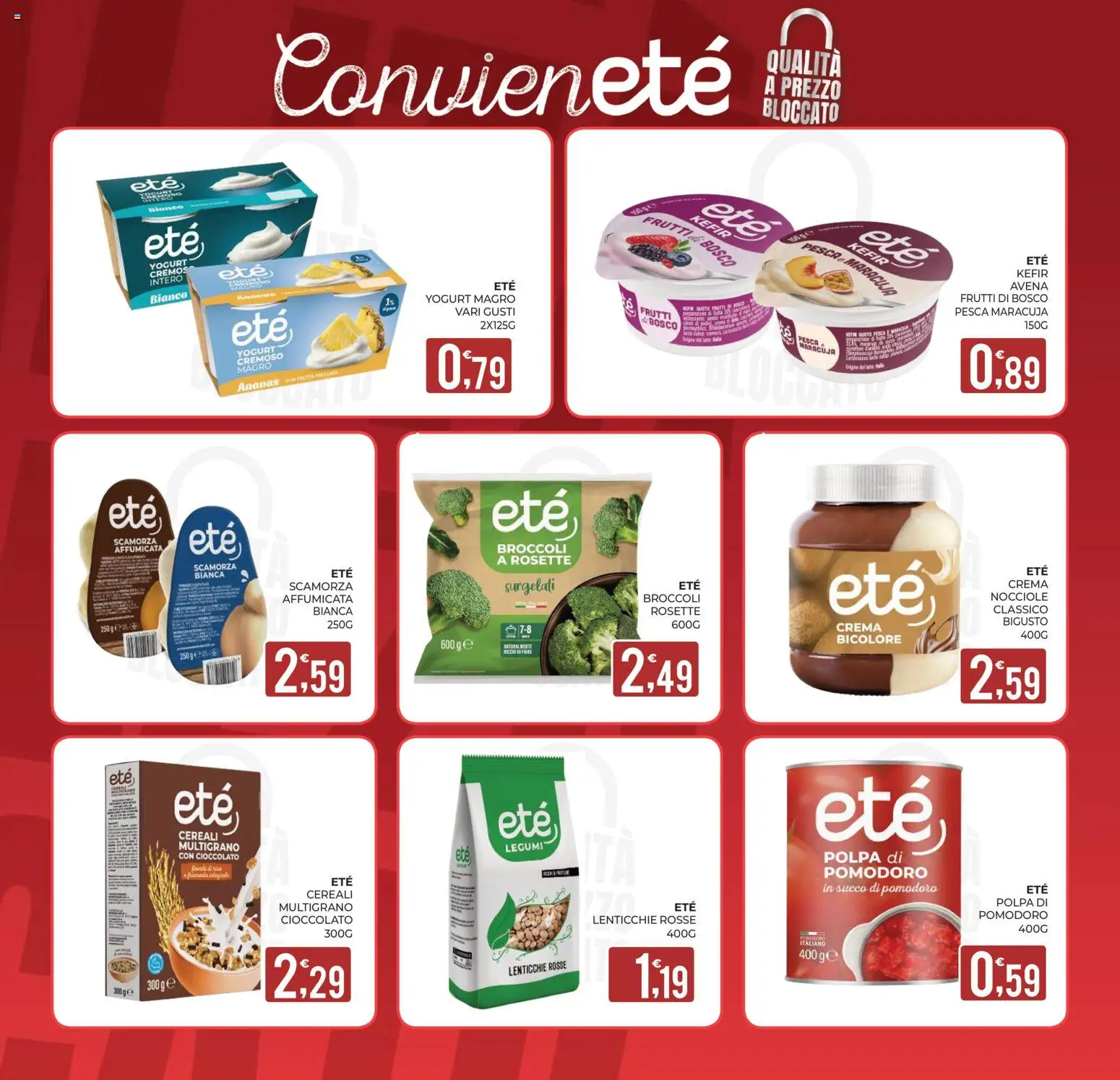 Volantino Eté del 02/10/2026 | Pagina: 28 | Prodotti: Kefir, Yogurt, Cioccolato, Broccoli