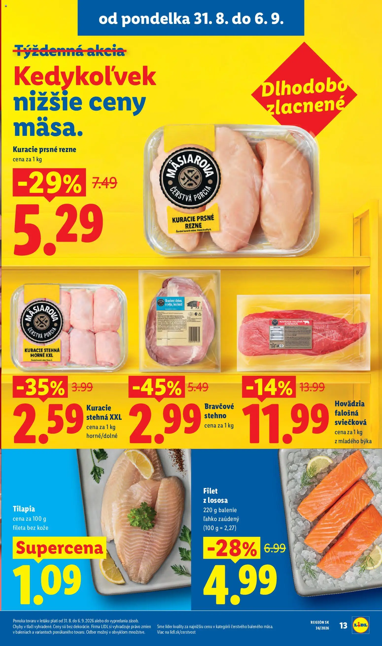 Nové Lidl akcie – leták je platný od 31.08.2026 | Strana: 13
