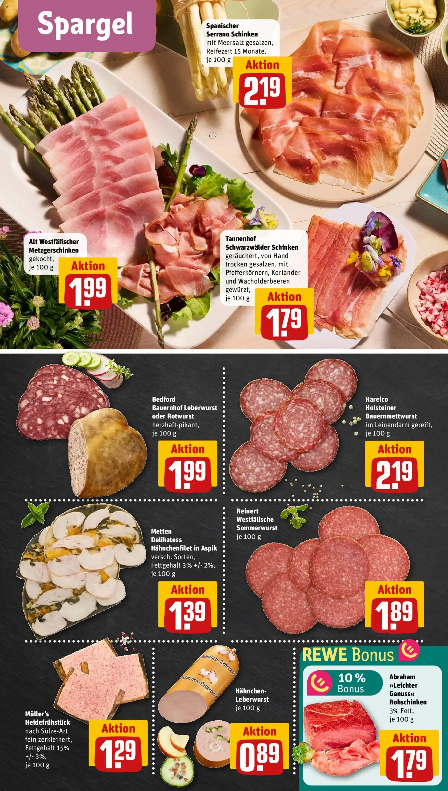 Rewe ihr Kaufpark Prospekt – gültig ab 26.05.2026 | Seite: 8 | Produkte: Hahnchen, Spargel, Serrano schinken, Schinken