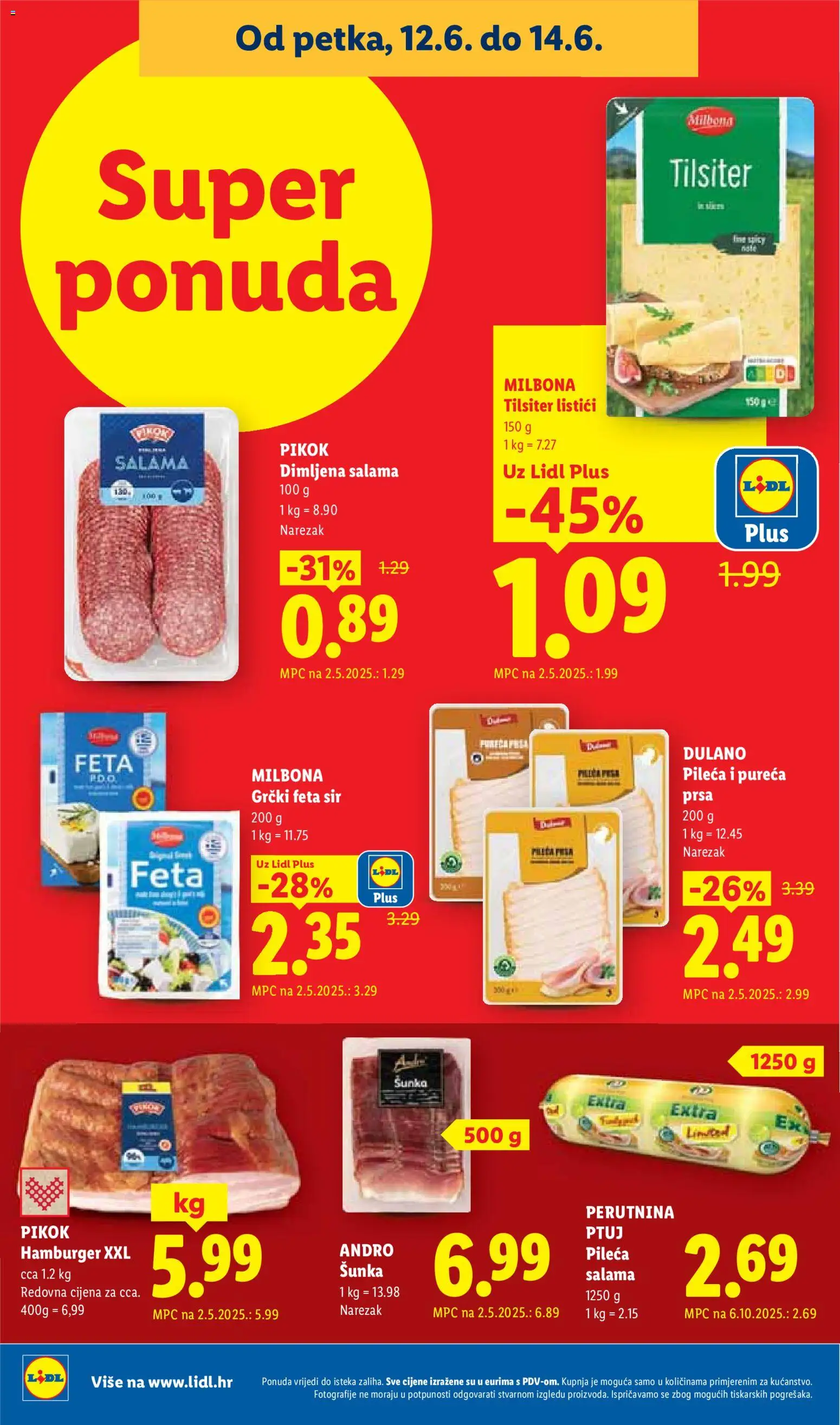 Lidl katalog | vrijedi od 08.06.2026 | Stranica: 72 | Proizvodi: Feta, Sir, Narezak, Perutnina Ptuj