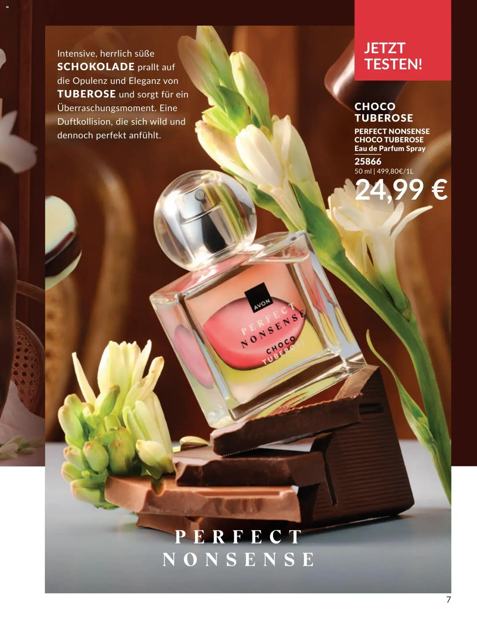 AVON Katalog Juli 2026 – gültig ab 01.07.2026 | Seite: 7 | Produkte: Schokolade, Parfüm, Eau de Parfum