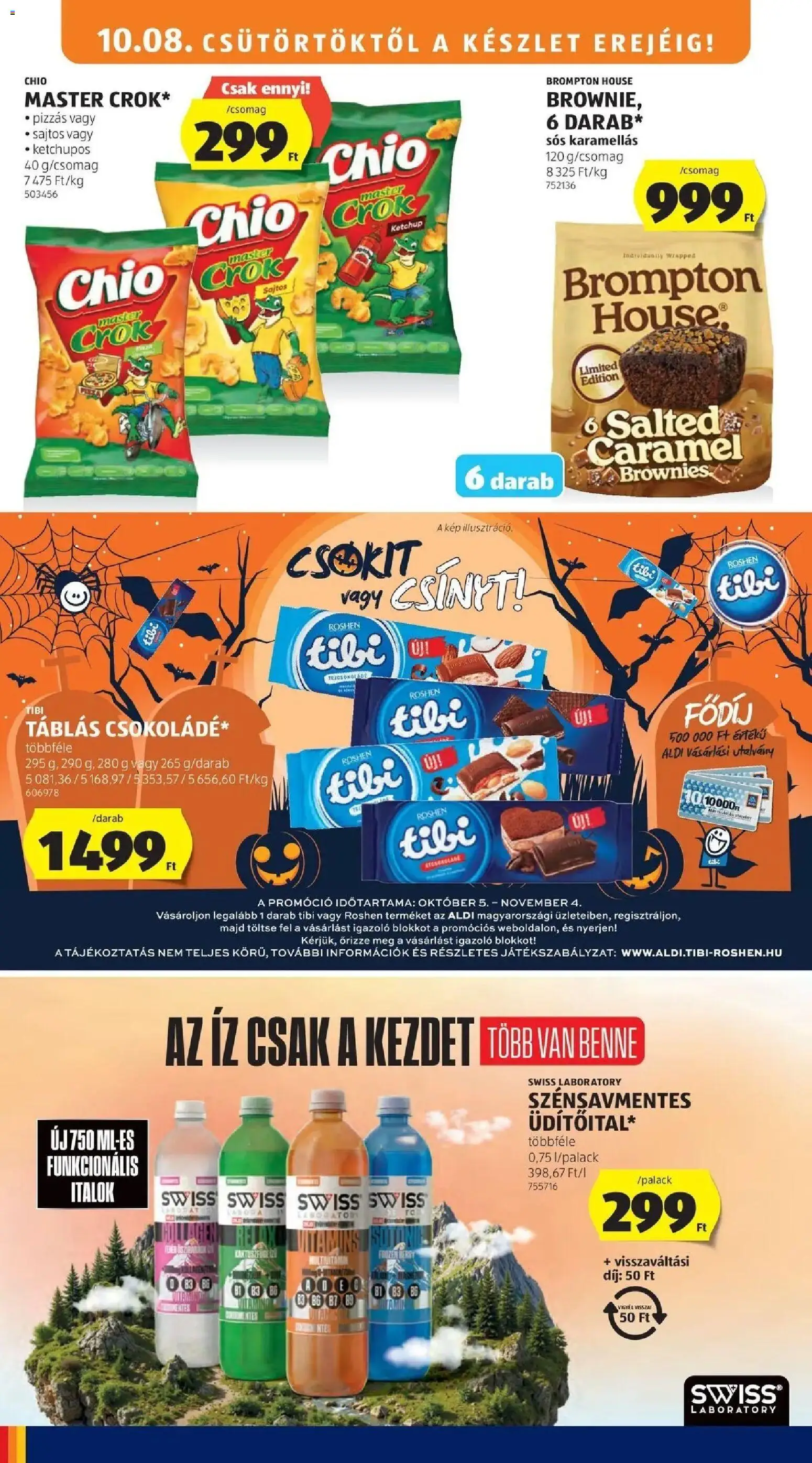 Aldi aktuális akciós újság - 2026.10.03. -tól/töl > akció, lapozható szórólap 🛍️ | Oldal: 14 | Termékek: Chio, Italok, Ketchup, Roshen