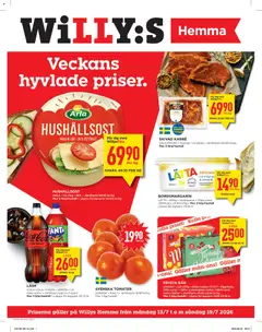 Willys erbjudanden Hemma - Förhandsvisning av reklamblad från butik Willys aktuell från 13/07/2026